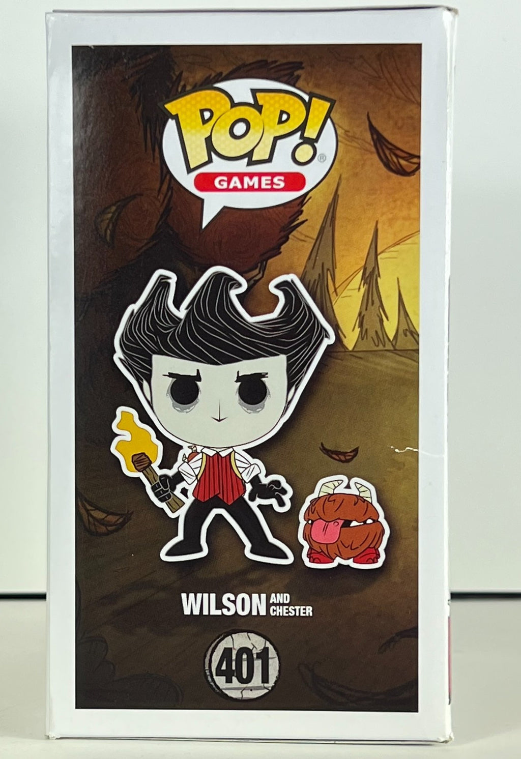 Funko POP Vinyl - Games - Dont Starve - Wilson And Chester - #401 With Code