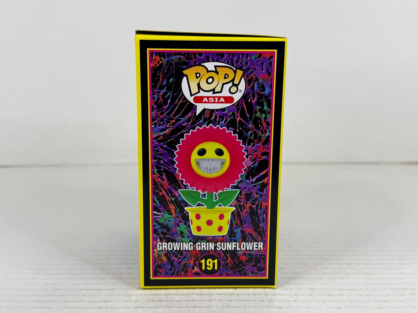 Funko POP Vinyl - Asia - Ron English - Growing Grin Sunflower #191 Blacklight