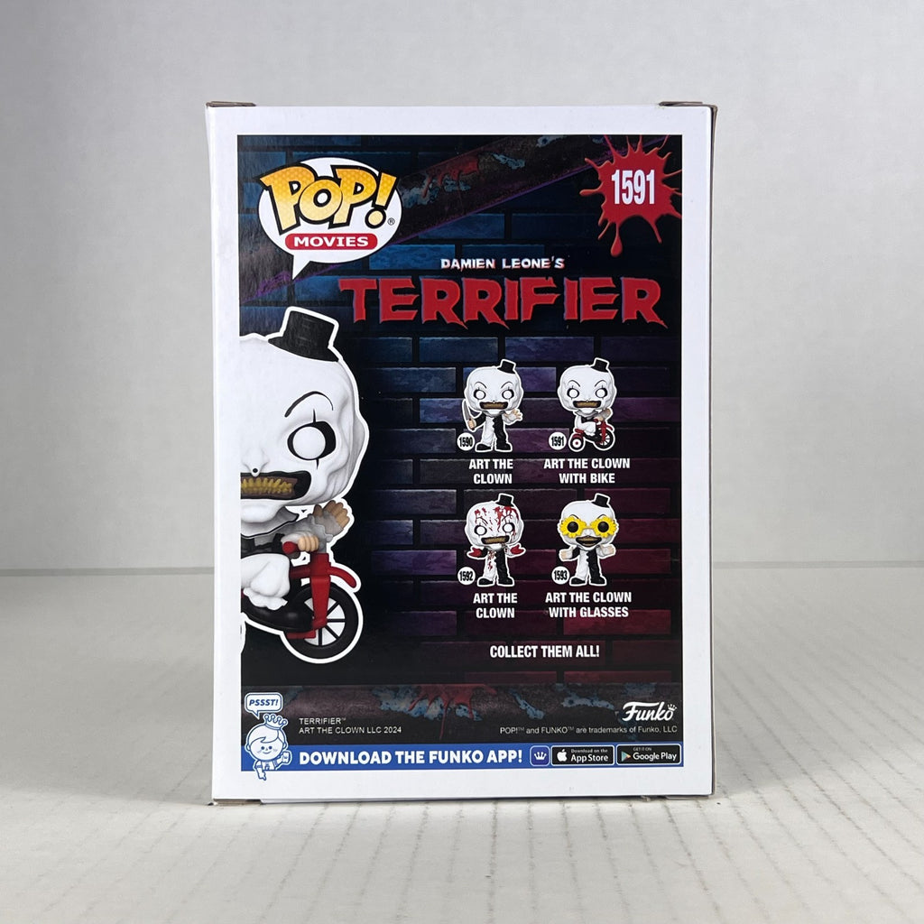 Funko POP Vinyl - Movies - Terrifier - Art The Clown With Bike - #1591