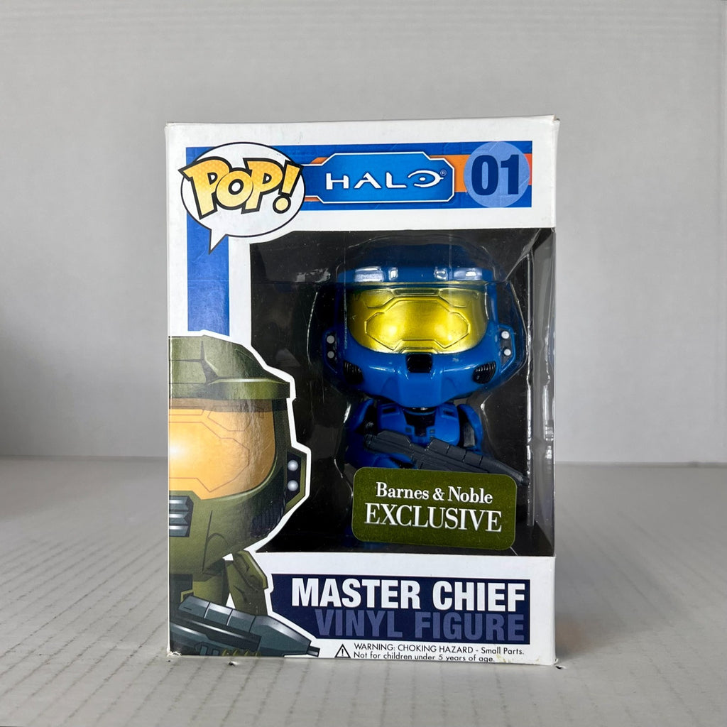 Funko POP Vinyl - HALO Universe - Master Chief Blue - #01 Barnes & Nobel
