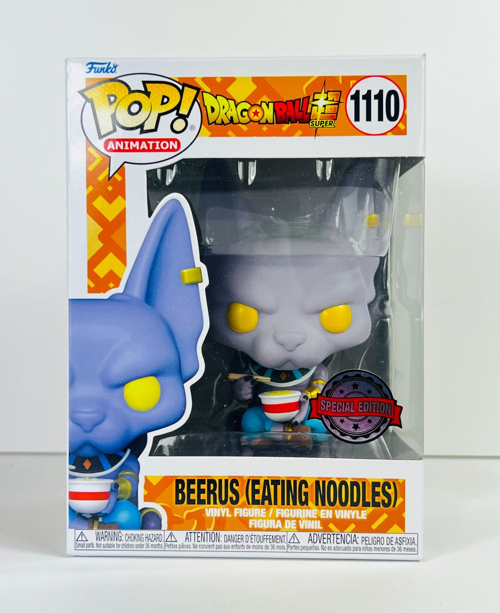 Funko POP Vinyl - Animation - Dragonball Z - Beerus Eating Noodles - #1110