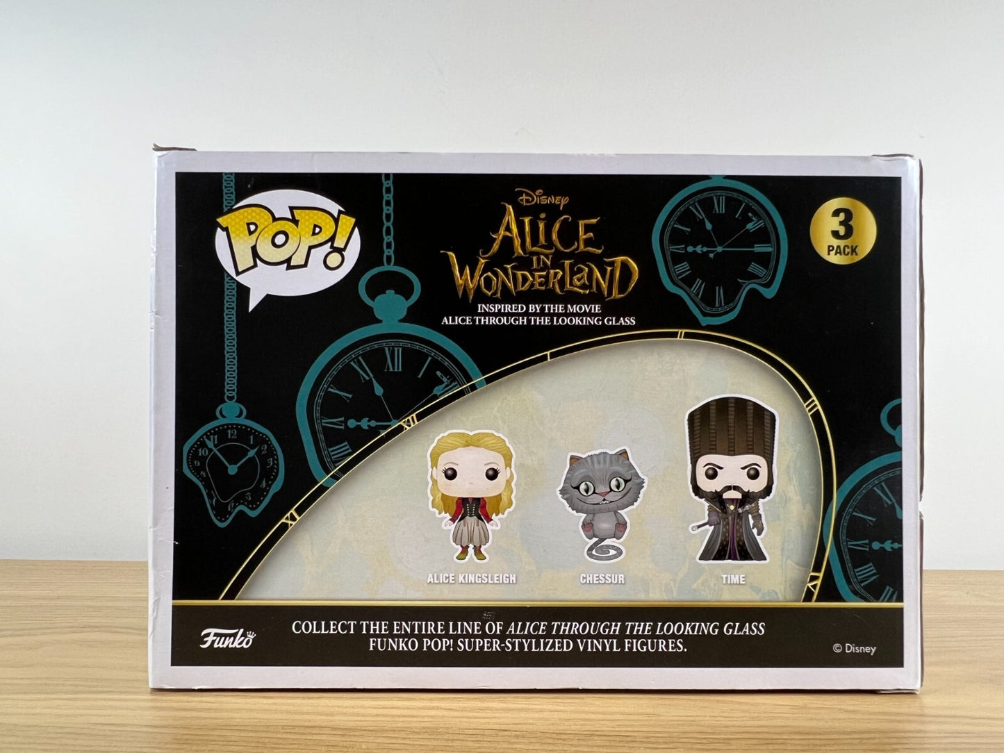 Funko POP Vinyl - Disney - AIW - Alice Kingsleigh Chessur Time - 3 Pack Damaged