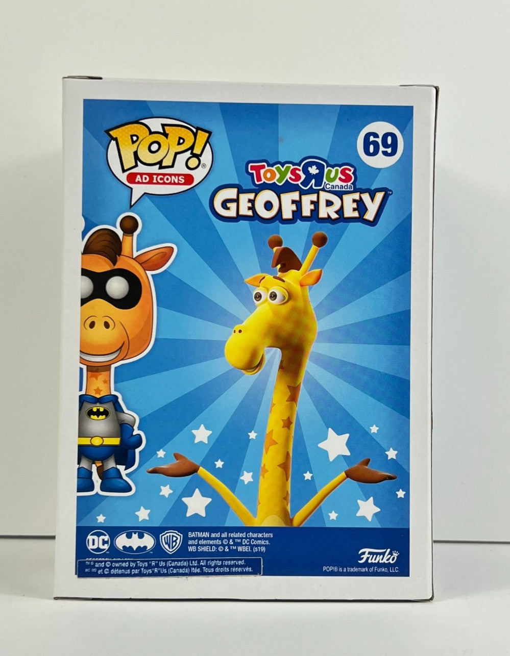 Funko POP Vinyl - Ad Icons - ToysRUs - DC - Geoffrey as Batman - #69