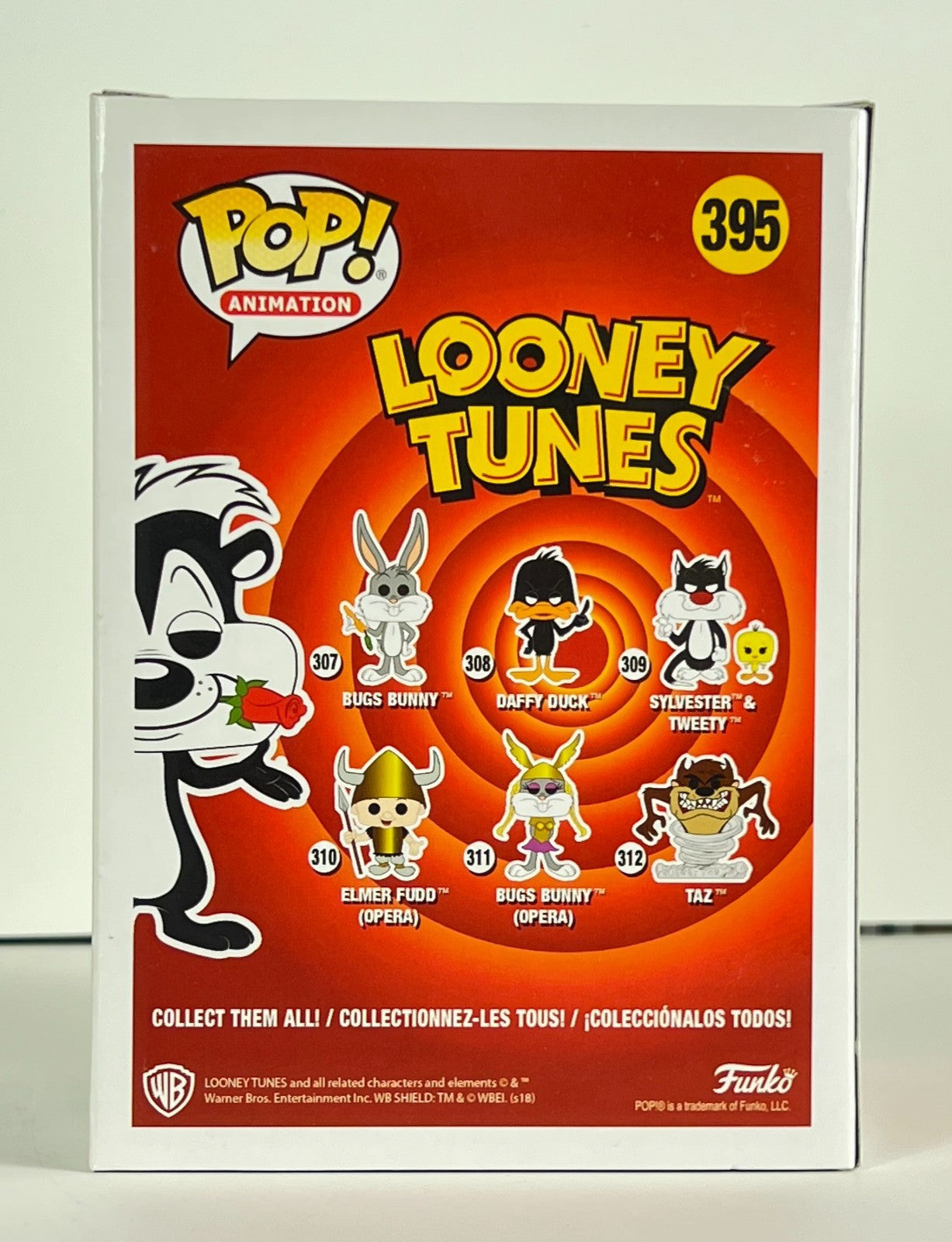 Funko POP Vinyl - Animation - Looney Tunes - Pepe Le Pew - #395 SC 2018