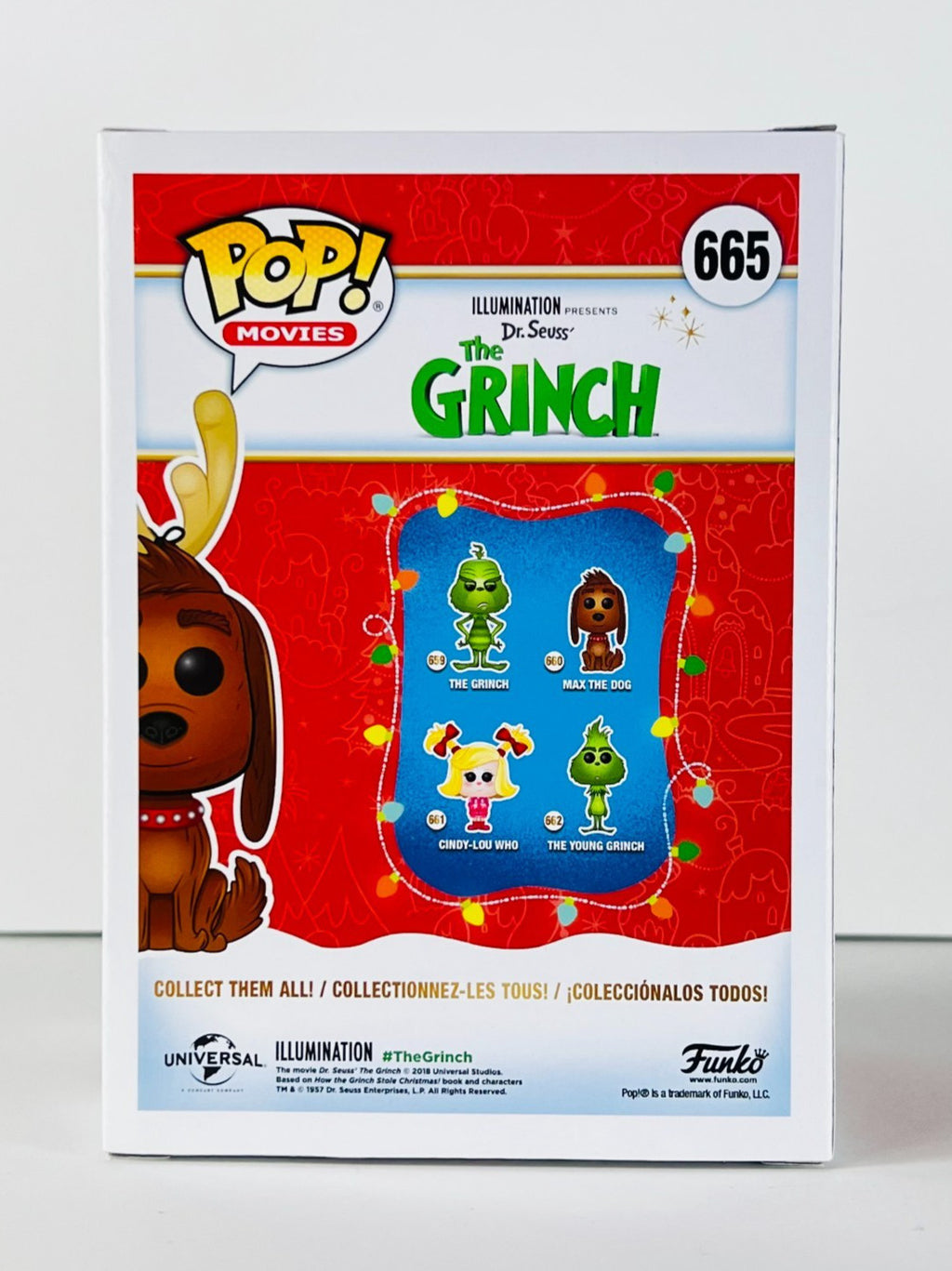 Funko POP Vinyl - Movies - The Grinch - Max With Antlers - #665