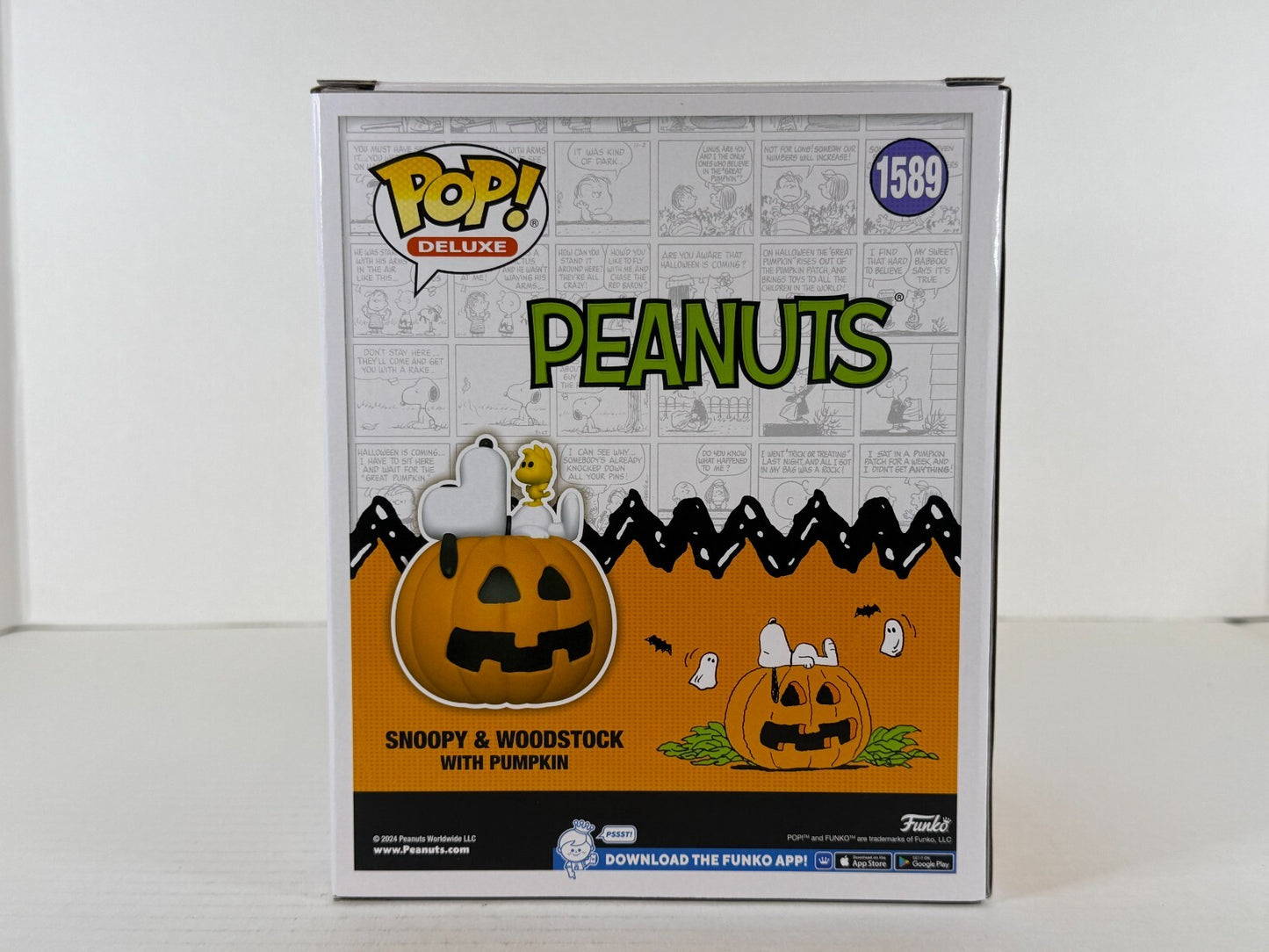 Funko POP Vinyl - Deluxe - Peanuts - Snoopy & Woodstock With Pumpkin - #1589