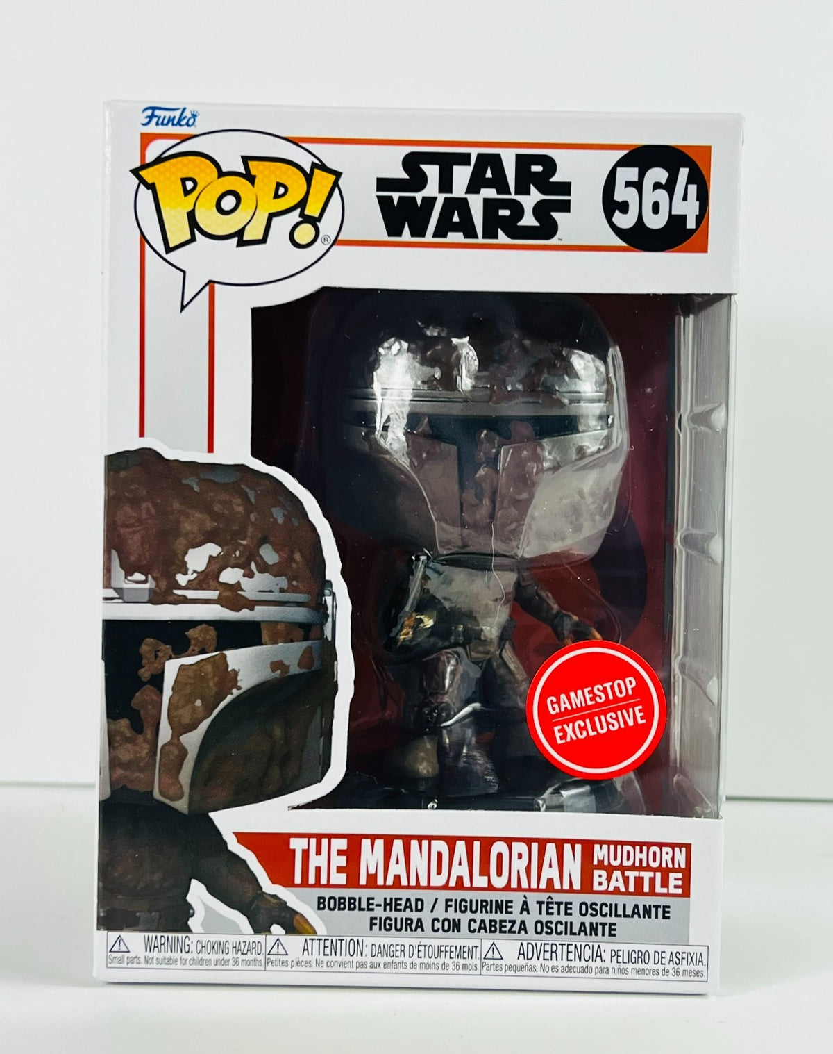 Funko POP Vinyl - Star Wars - The Mandalorian Mudhorn Battle - #564 GameStop [1]