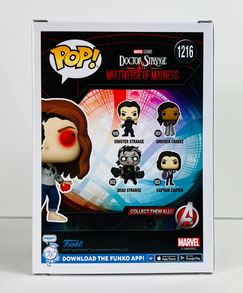 Funko POP Vinyl - Multiverse of Madness - Wanda Maximoff - #1216 GITD EE Excl