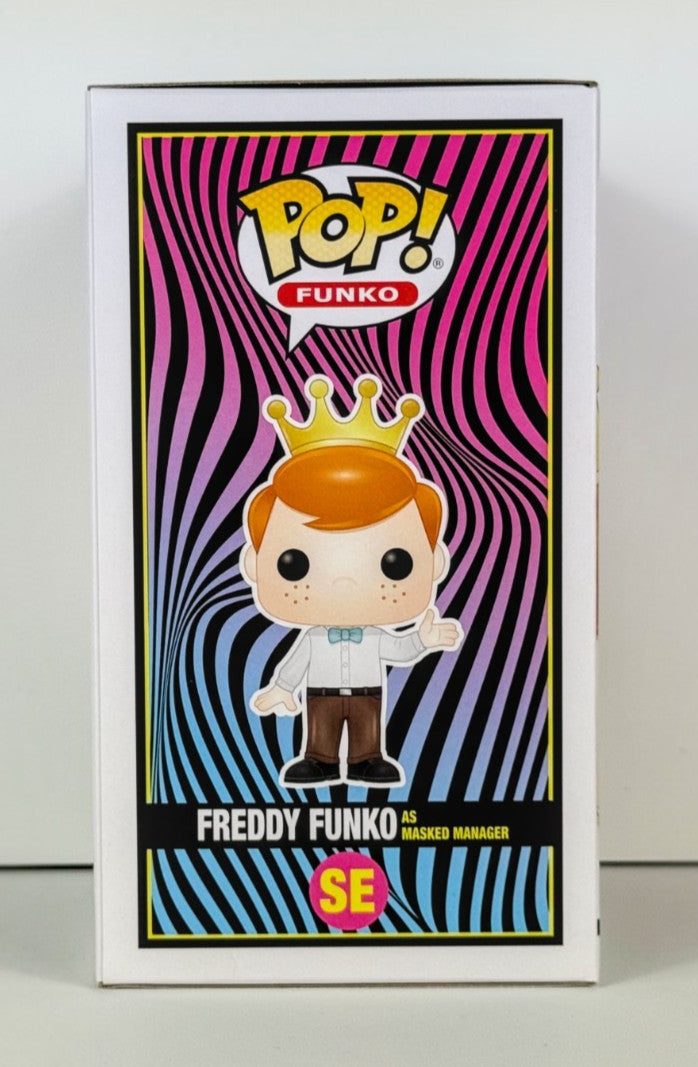 Funko POP Vinyl - Blacklight Battle - Freddy Funko as Masked Manager - 4000 Pcs