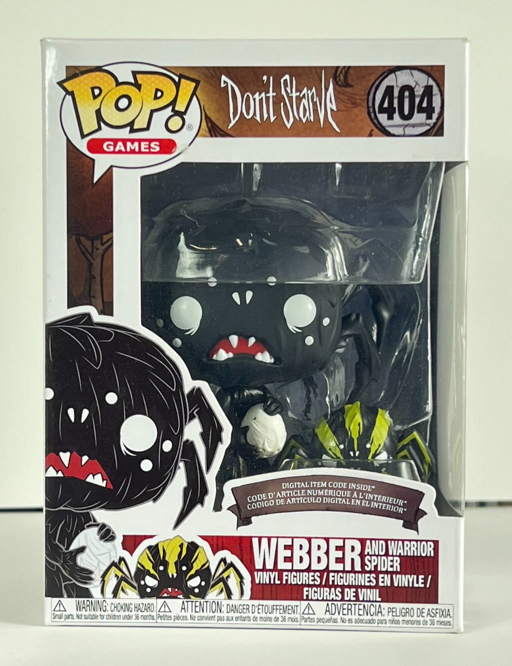 Funko POP Vinyl - Games - Dont Starve - Webber And Warrior Spider #404 With Code