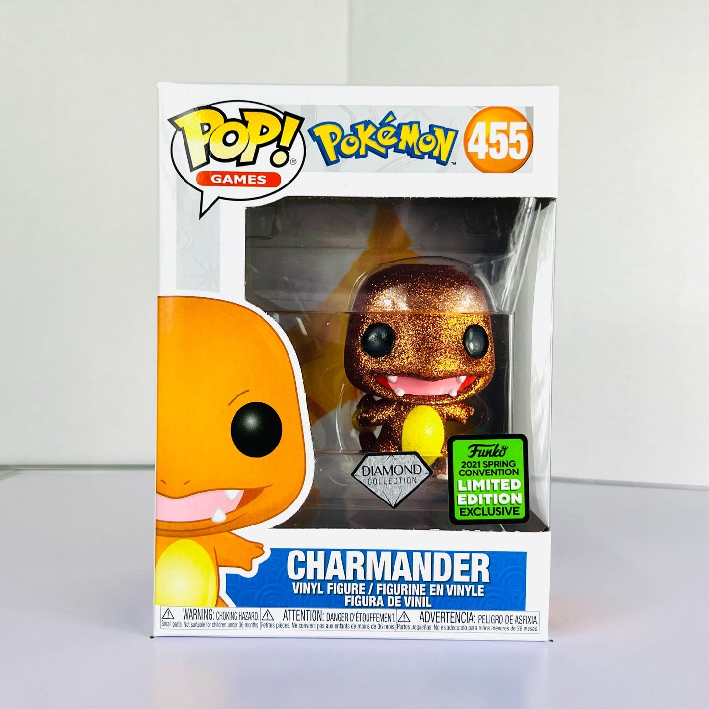 Funko POP Vinyl - Games - Pokemon - Charmander - #455 Diamond SC 2019