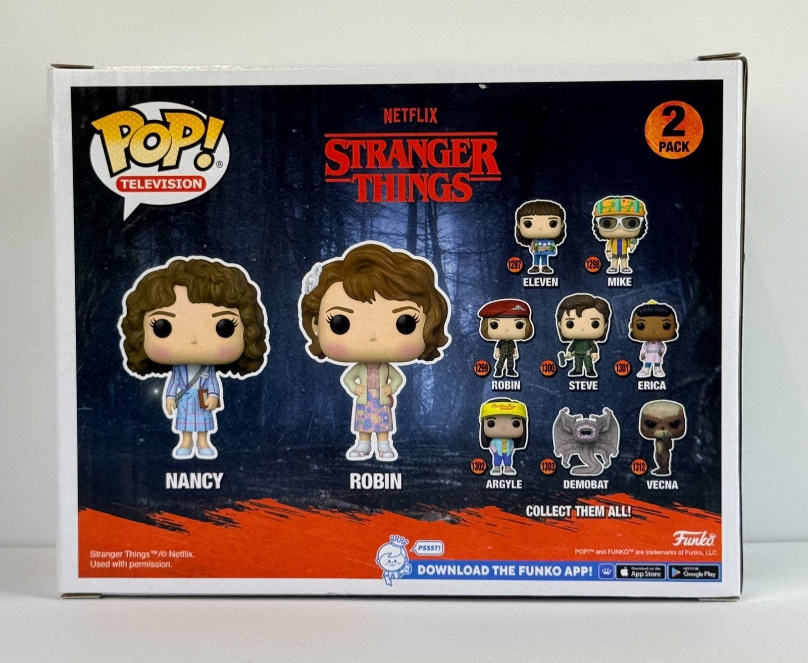 Funko POP Vinyl - Television - Stranger Things - Nancy & Robin - 2 Pack