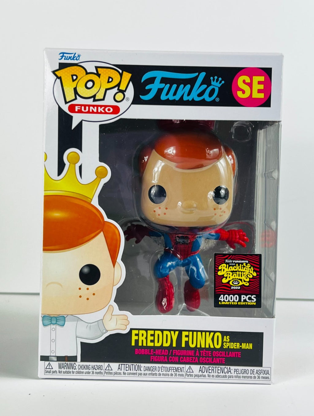 Funko POP Vinyl - Blacklight Battles - Freddy Funko as Spider-Man 4000 Pcs