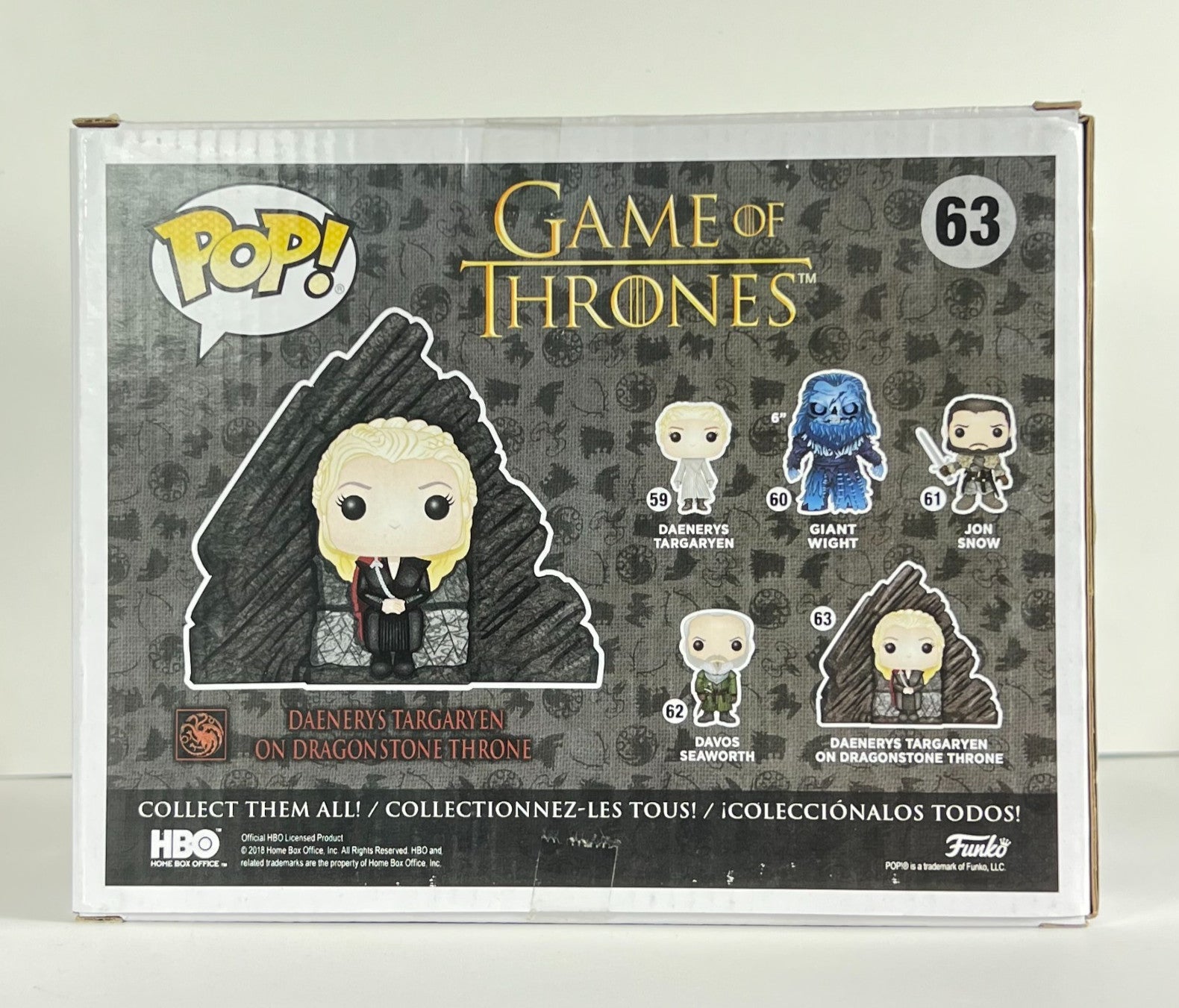 Funko POP Vinyl - Game Of Thrones - Daenerys Targaryen On Dragonstone Throne #63