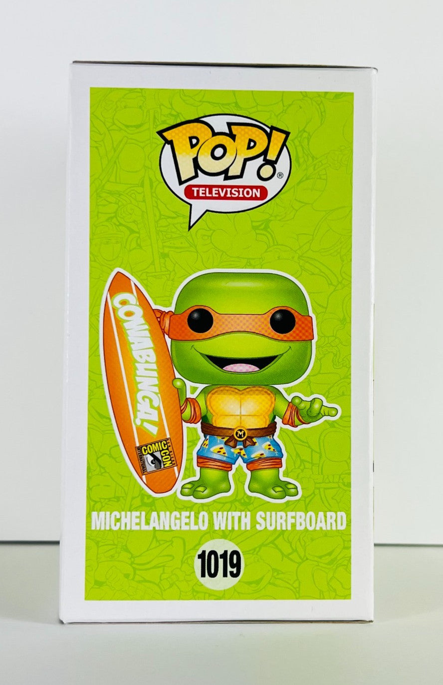 Funko POP Vinyl - Television - TMNT - Michelangelo With Surfboard - #1019 SDCC 2