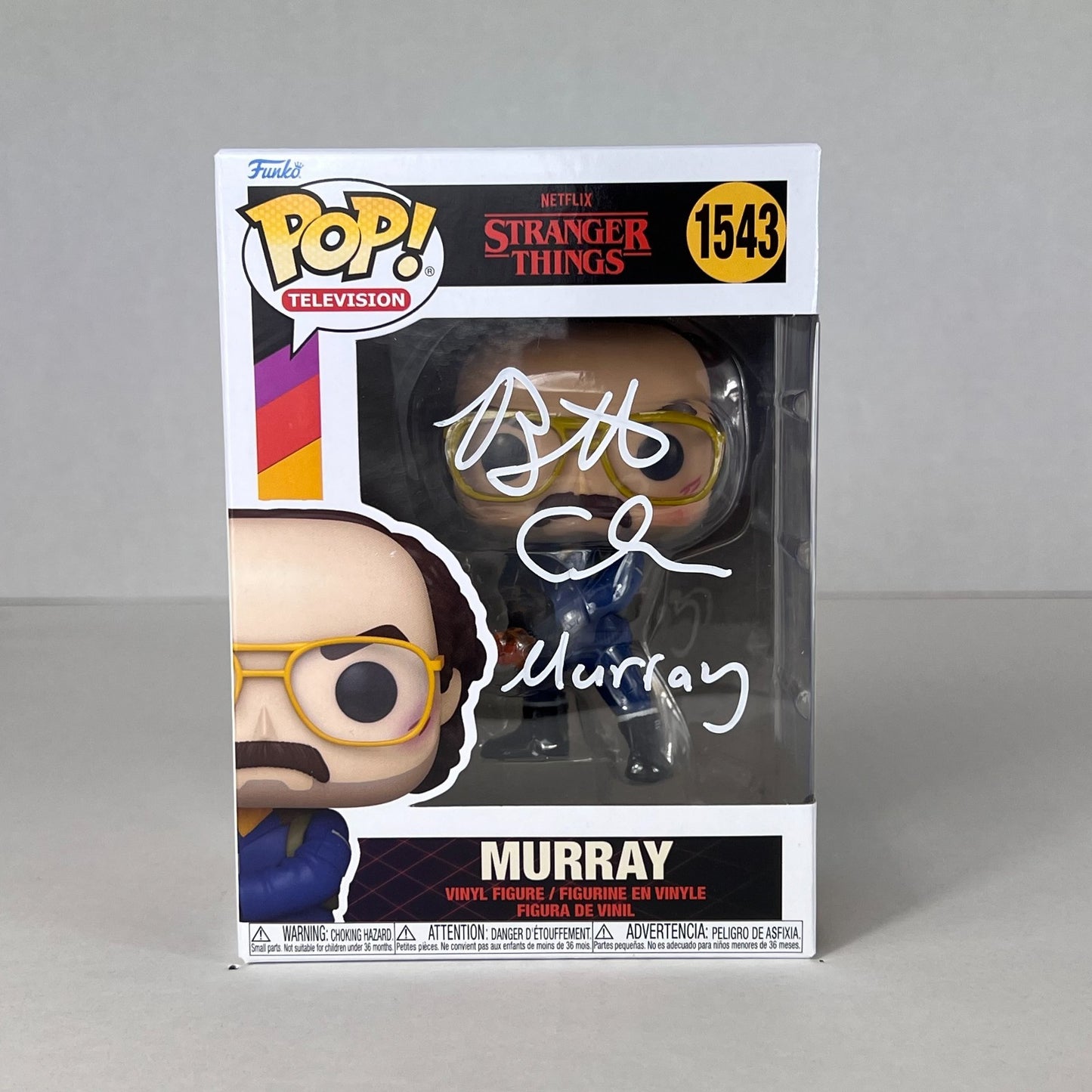 Funko POP Vinyl - Stranger Things - Murray #1543 - Signed Brett Gelman COA