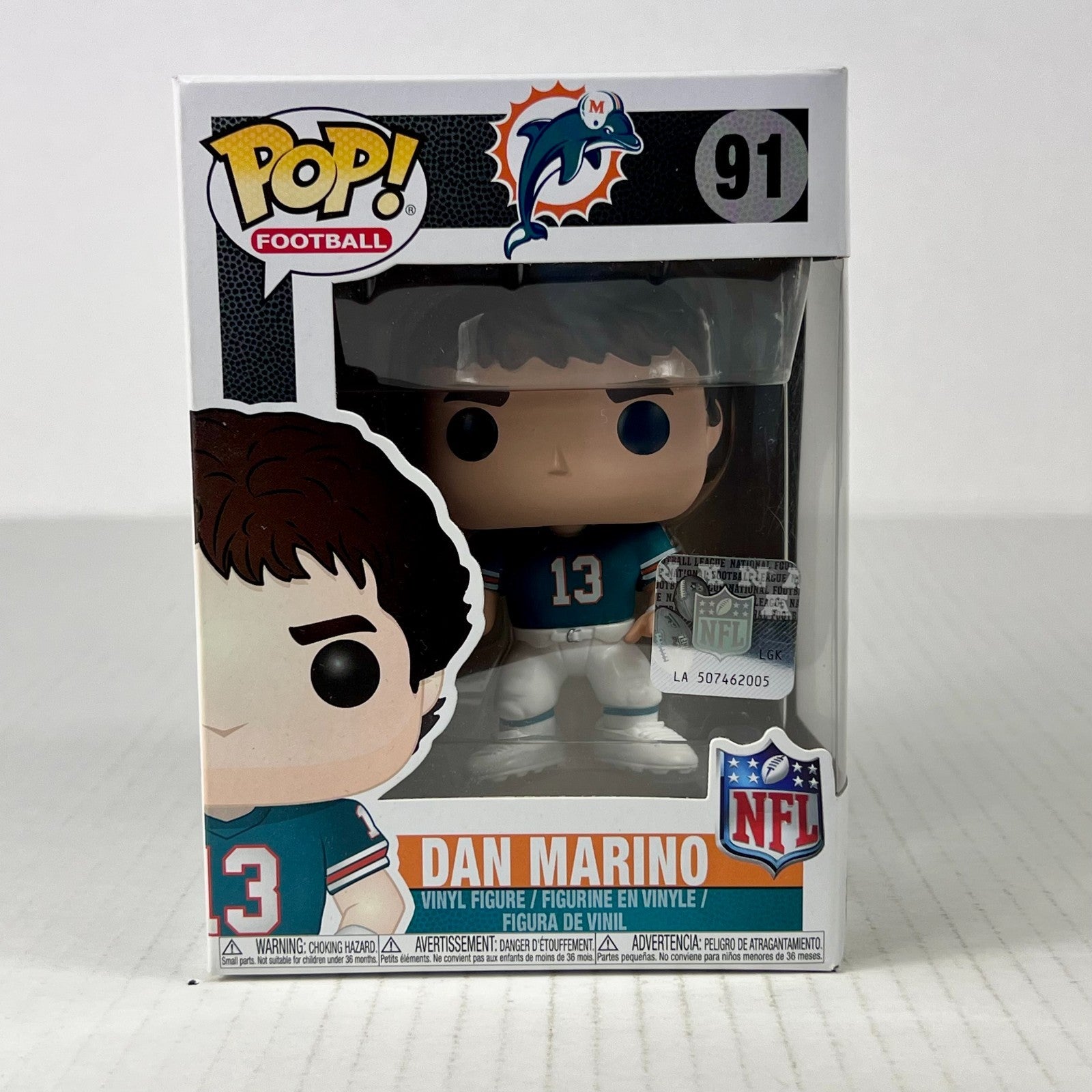 Funko POP Vinyl - Football - NFL -  Miami Dolphin - Dan Marino - #91