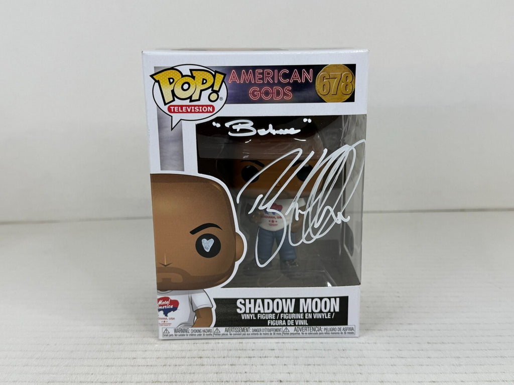 Funko POP Vinyl - America Gods - Shadow Moon Signed Ricky Whittle COA