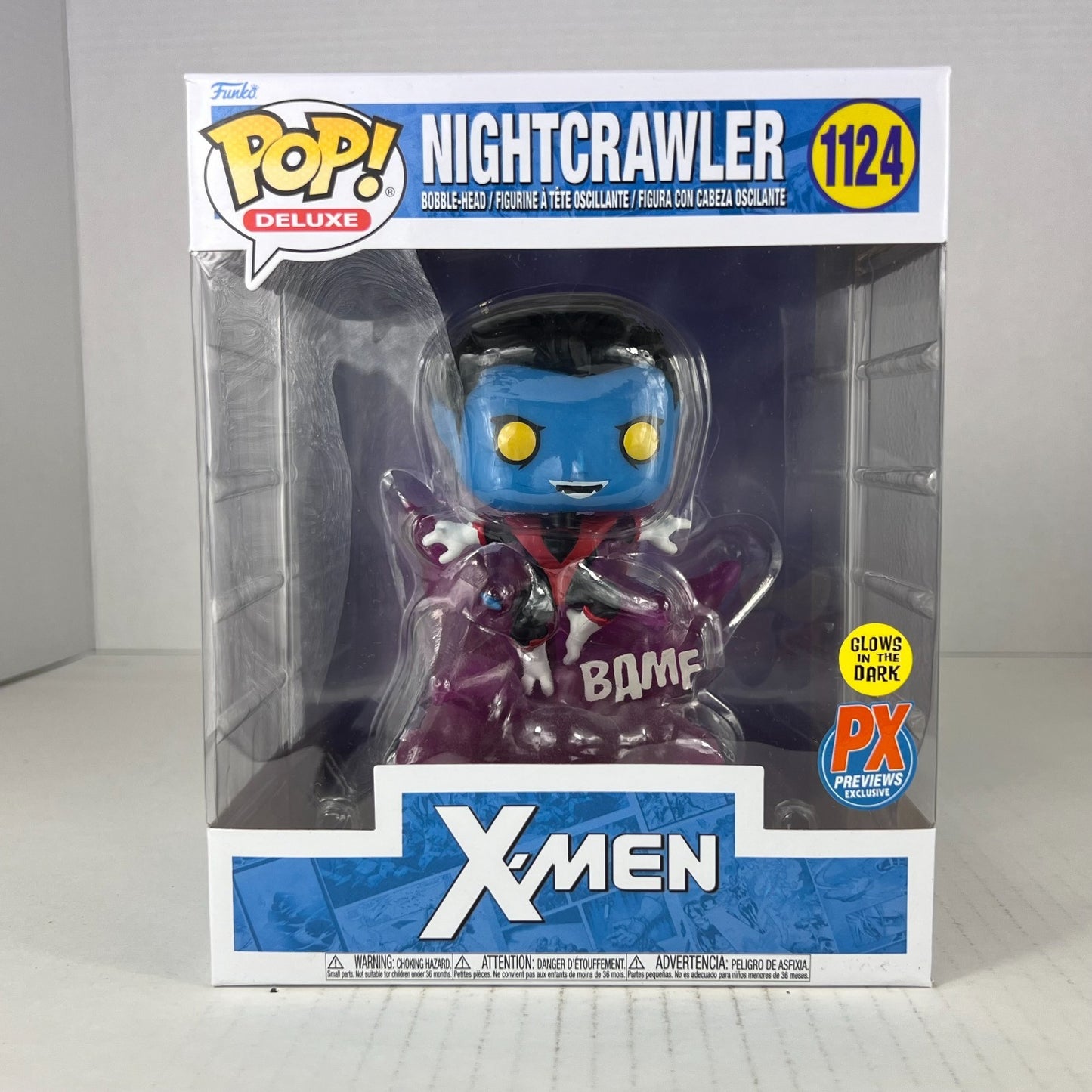 Funko POP Vinyl - Deluxe - Marvel - X-Men - Nightcrawler - #1124 GITD