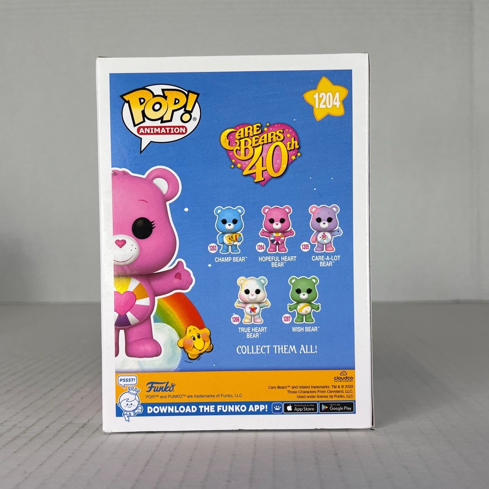 Funko POP Vinyl - Animation - Care Bears - Hopeful Heart Bear - #1204 GITD Chase