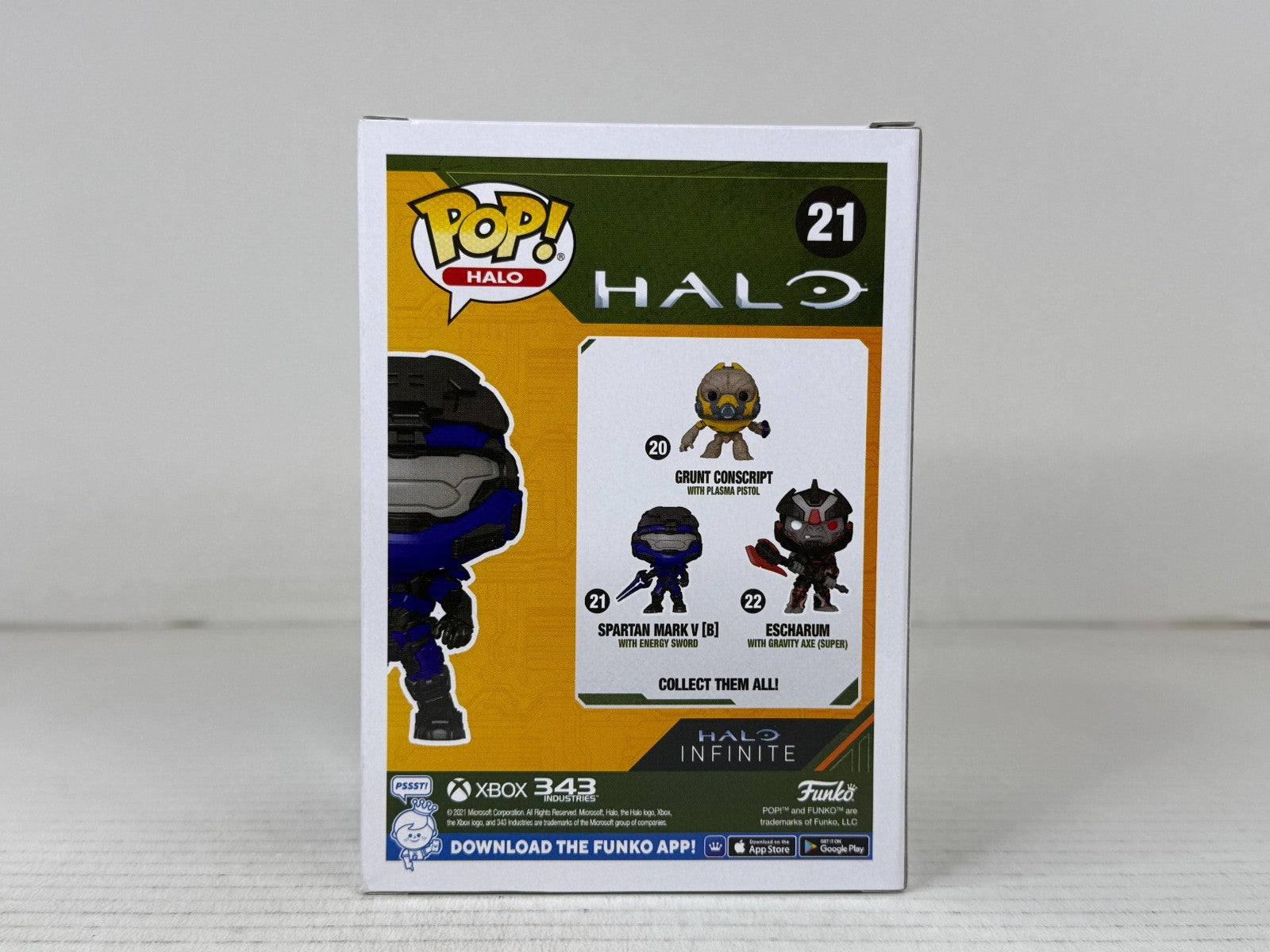 Funko POP Vinyl - Games - Halo - Spartan Mark V B With Energy Sword - #21 Chase