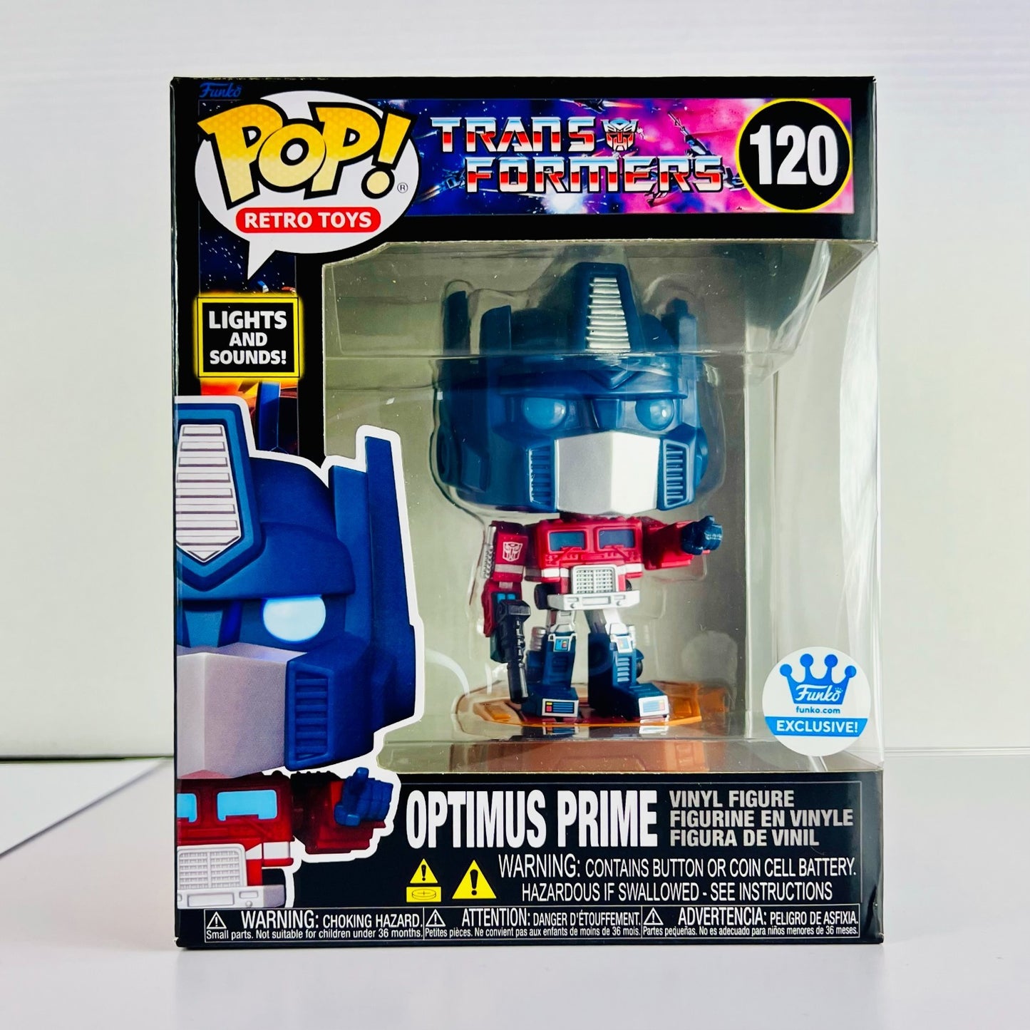 Funko POP! Vinyl - Retro Toys - Transformers - Optimus Prime #120 Lights Sounds