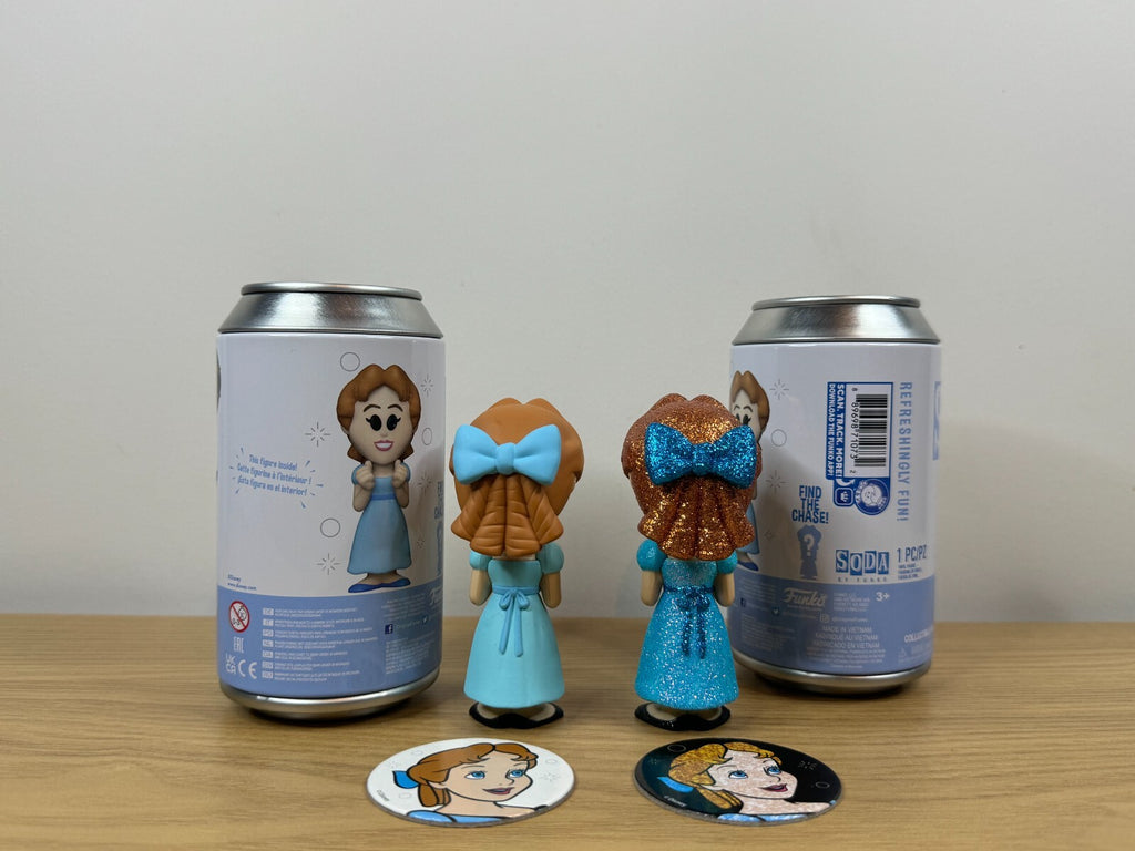 Funko POP Soda - Peter Pan - Wendy - Common and Chase Set - 12000 Piece