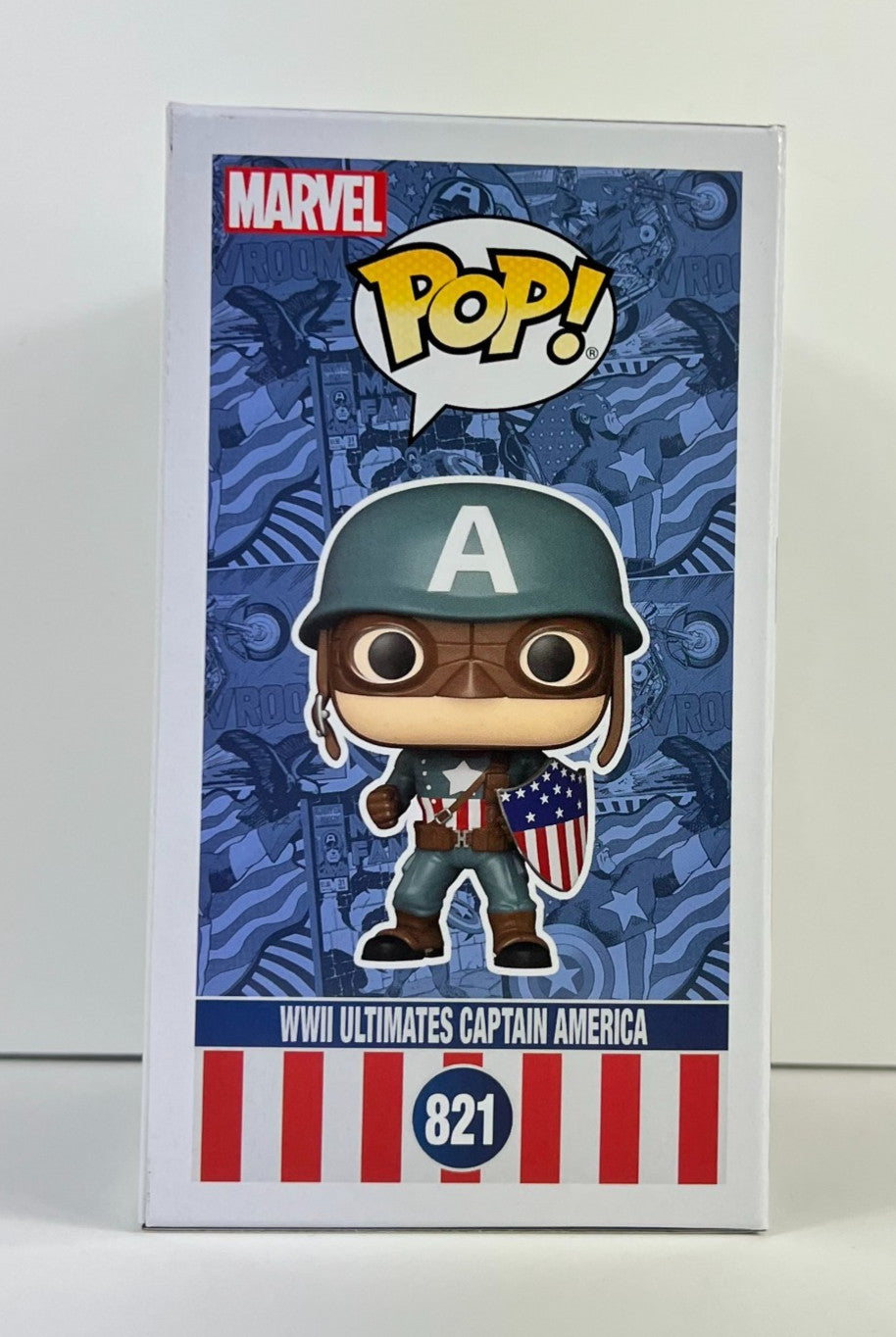 Funko POP Vinyl - Marvel - WWII Ultimates Captain America - #821 Collector Corps