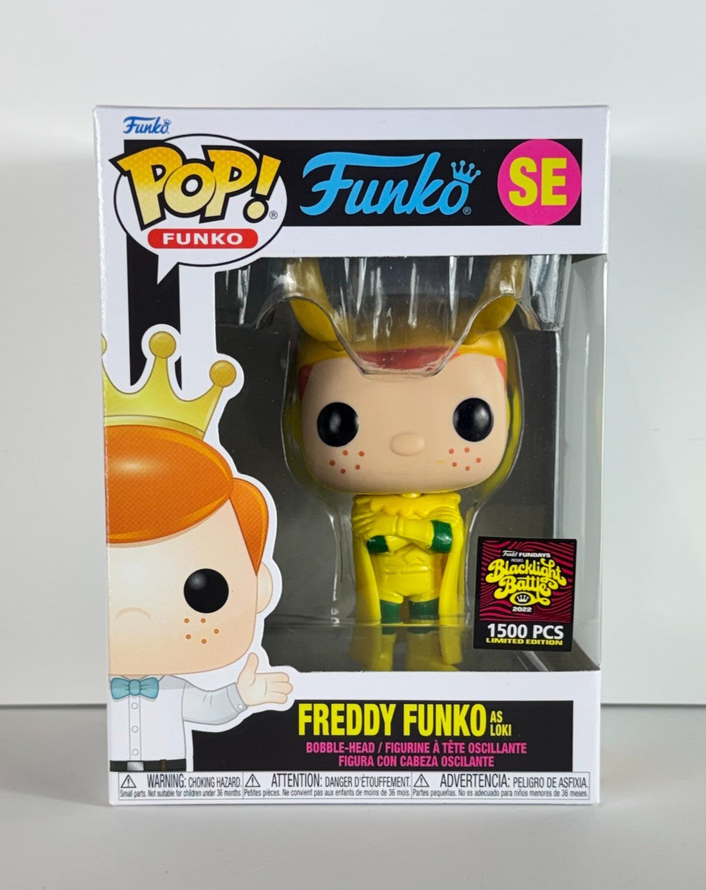 Funko POP Vinyl - Blacklight Battles Marvel - Freddy Funko As Loki #SE 1500 Pcs