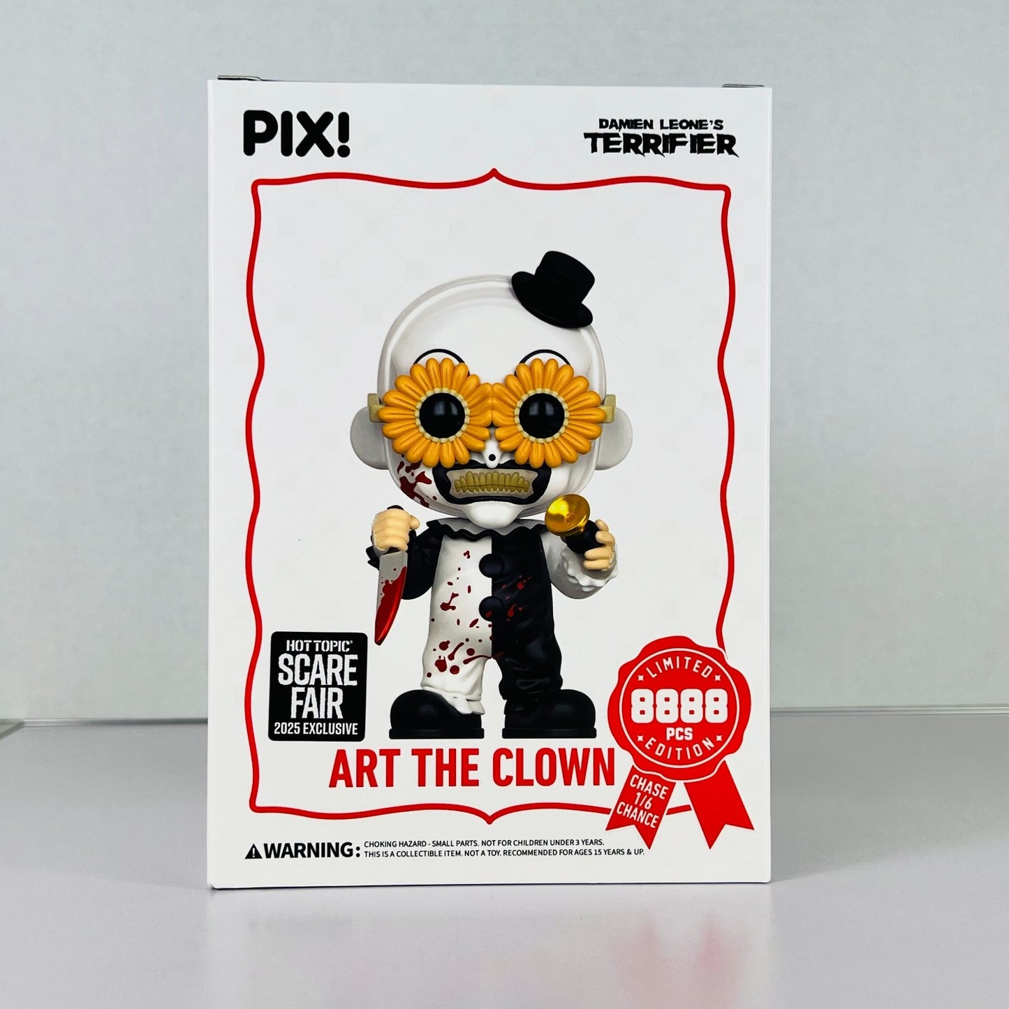Thrilljoy Pix! - Terrifier - Art The Clown Hot Topic Scare Fair 2025 Vinyl Chase