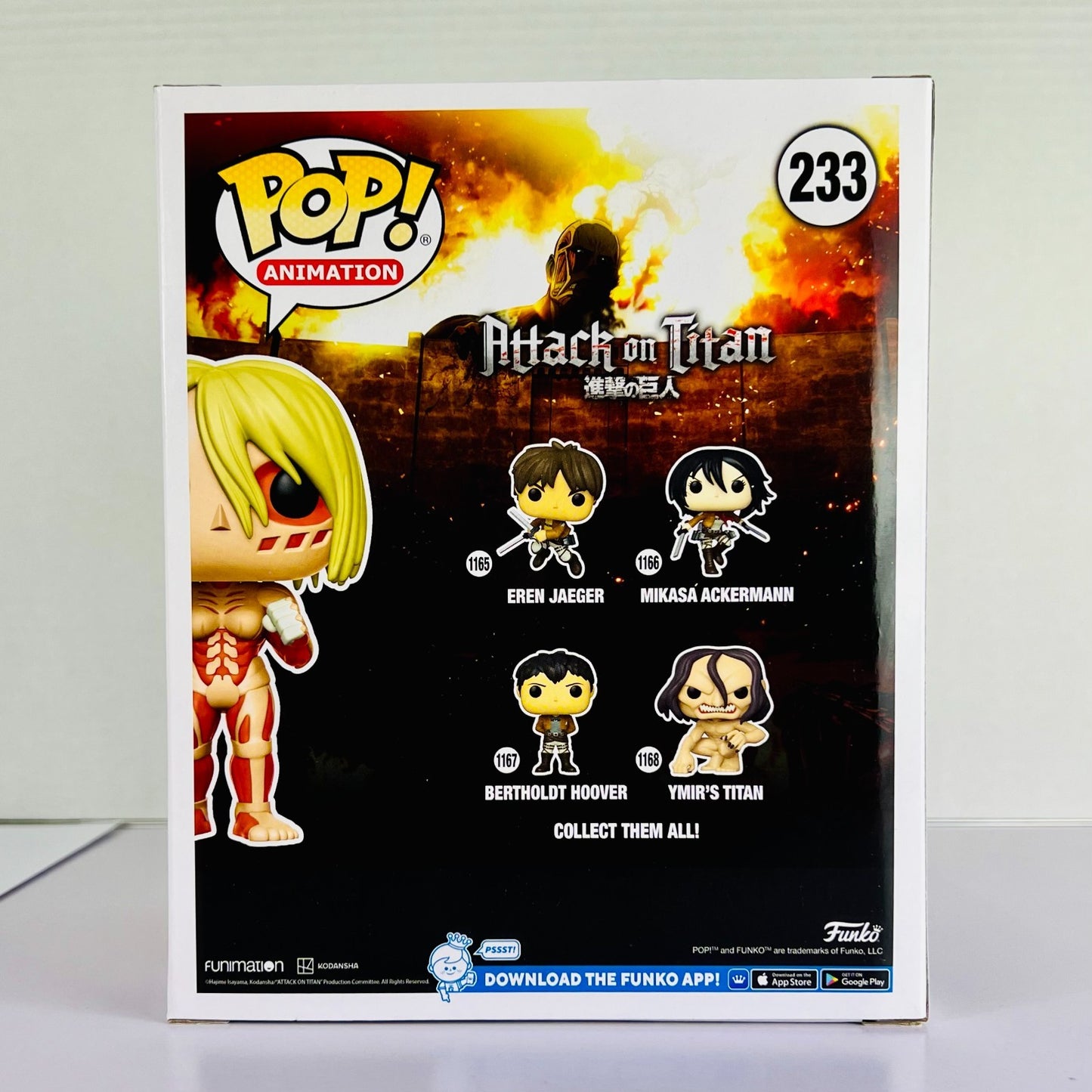 Funko POP! Vinyl - Animation - Attack On Titan - Female Titan - #233 GITD