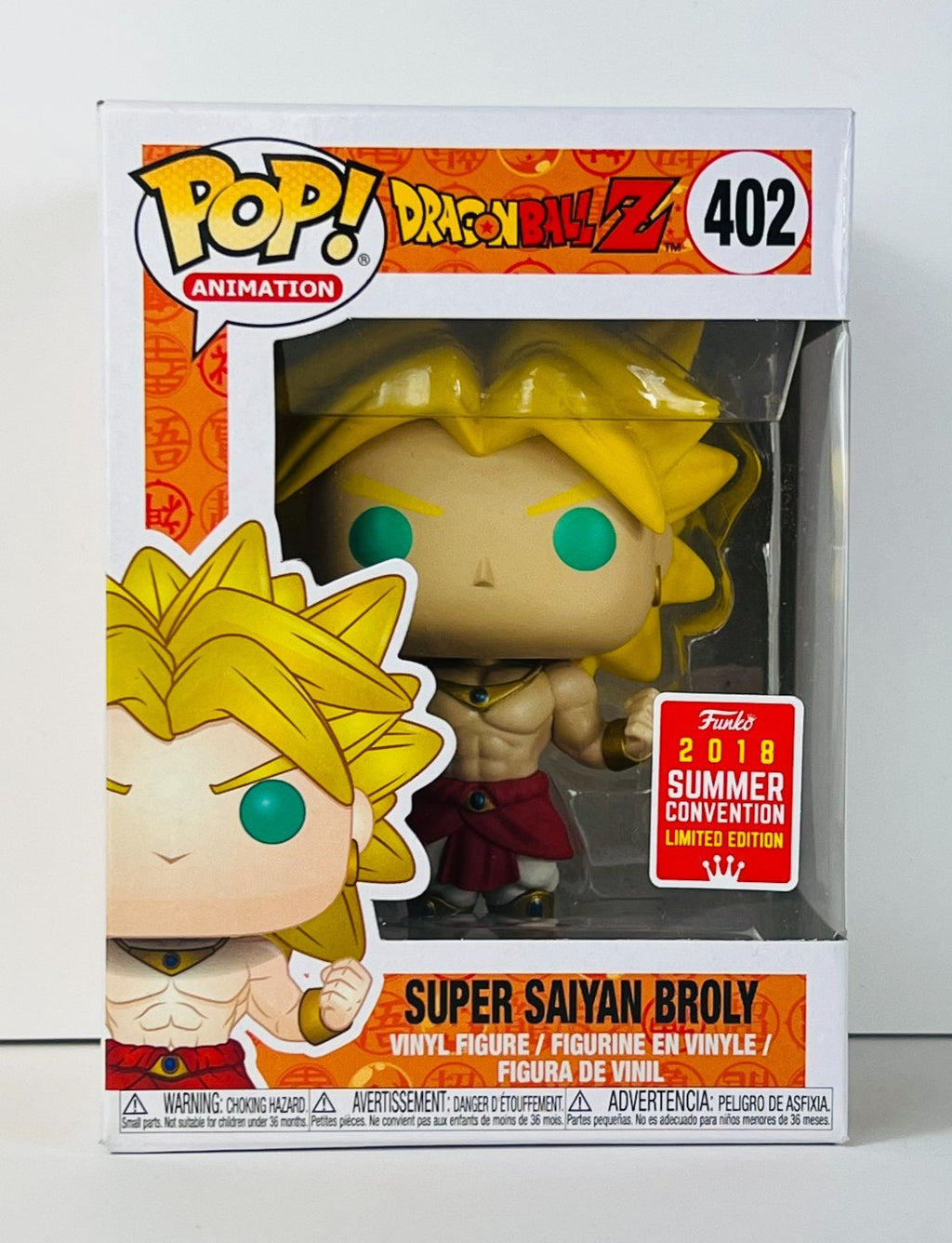 Funko POP Vinyl - Animation - Dragonball Z - Super Saiyan Broly - #402 SC 2018