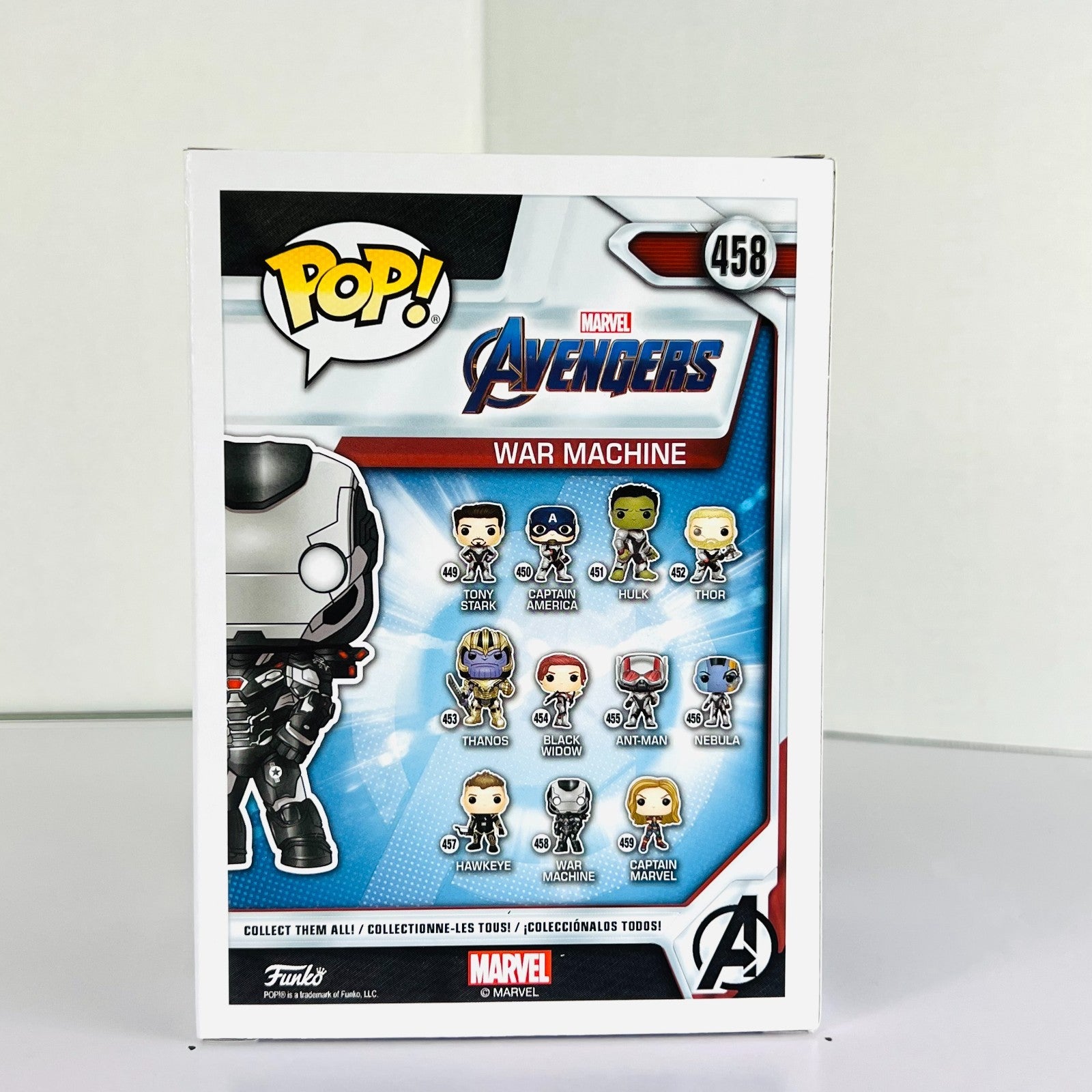 Funko POP Vinyl - Marvel - Avengers - War Machine - #458 EE Exclusive