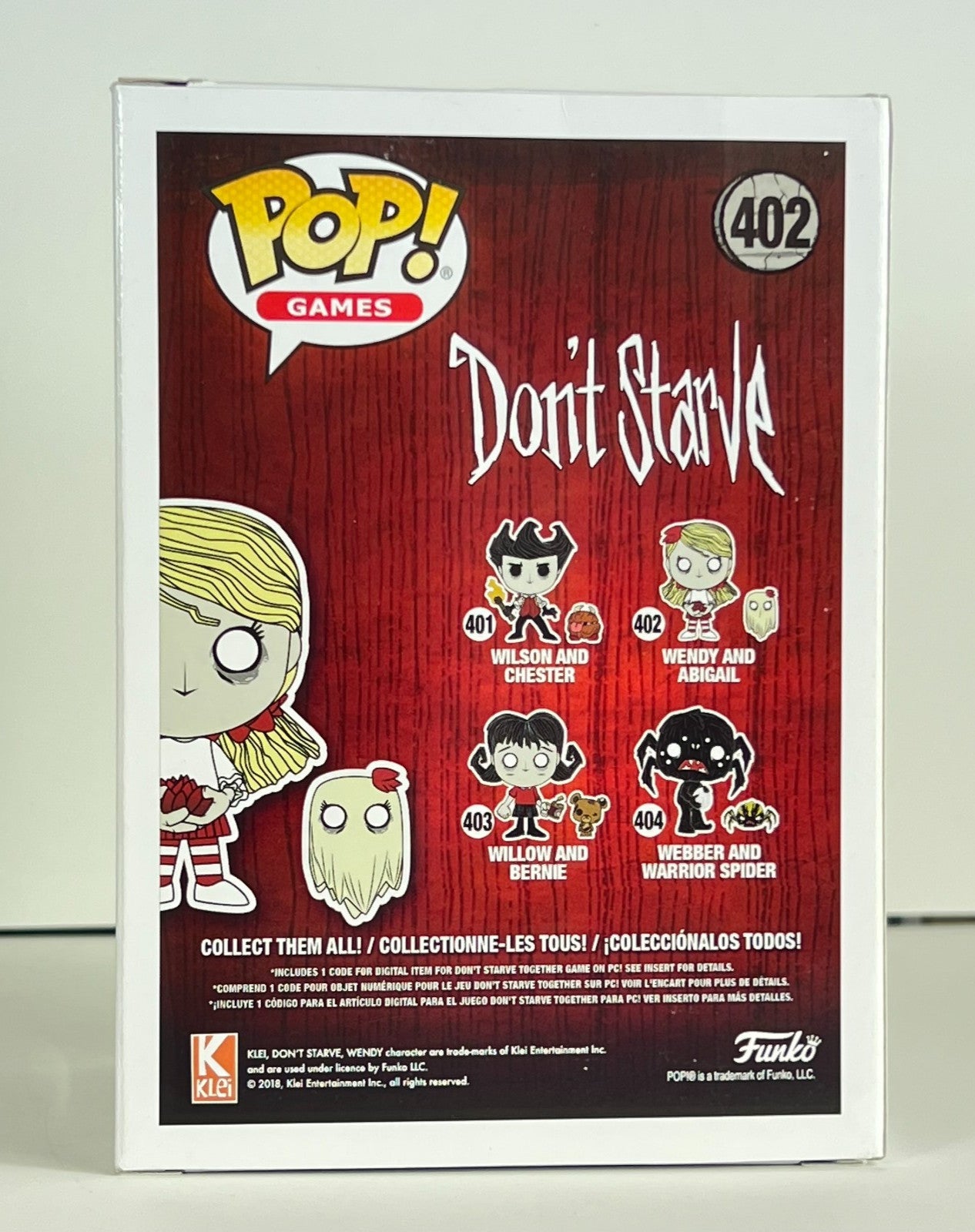 Funko POP Vinyl - Games - Dont Starve - Wendy And Abigail - #402 GITD With Code
