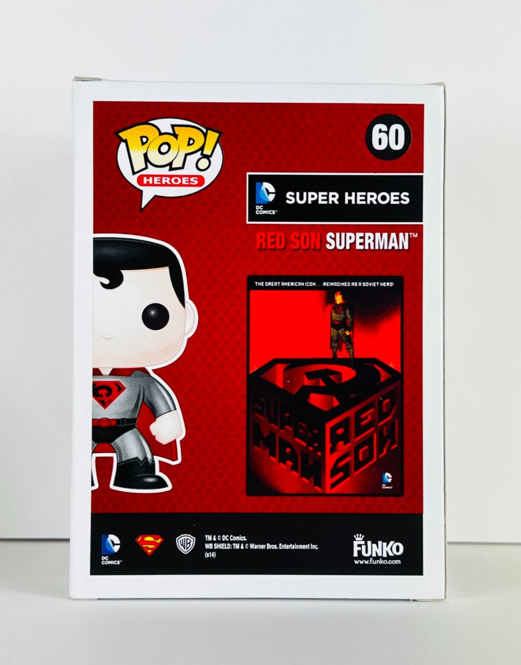 Funko POP Vinyl - Heroes - DC - Red Son Superman - #60 Midtown Comics Excl