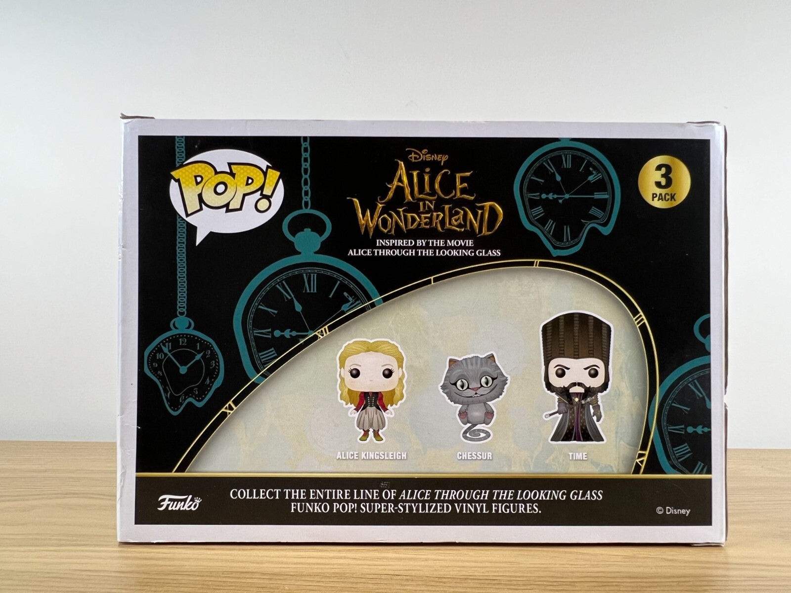 Funko POP Vinyl - Disney - AIW - Alice Kingsleigh Chessur Time - 3 Pack Damaged