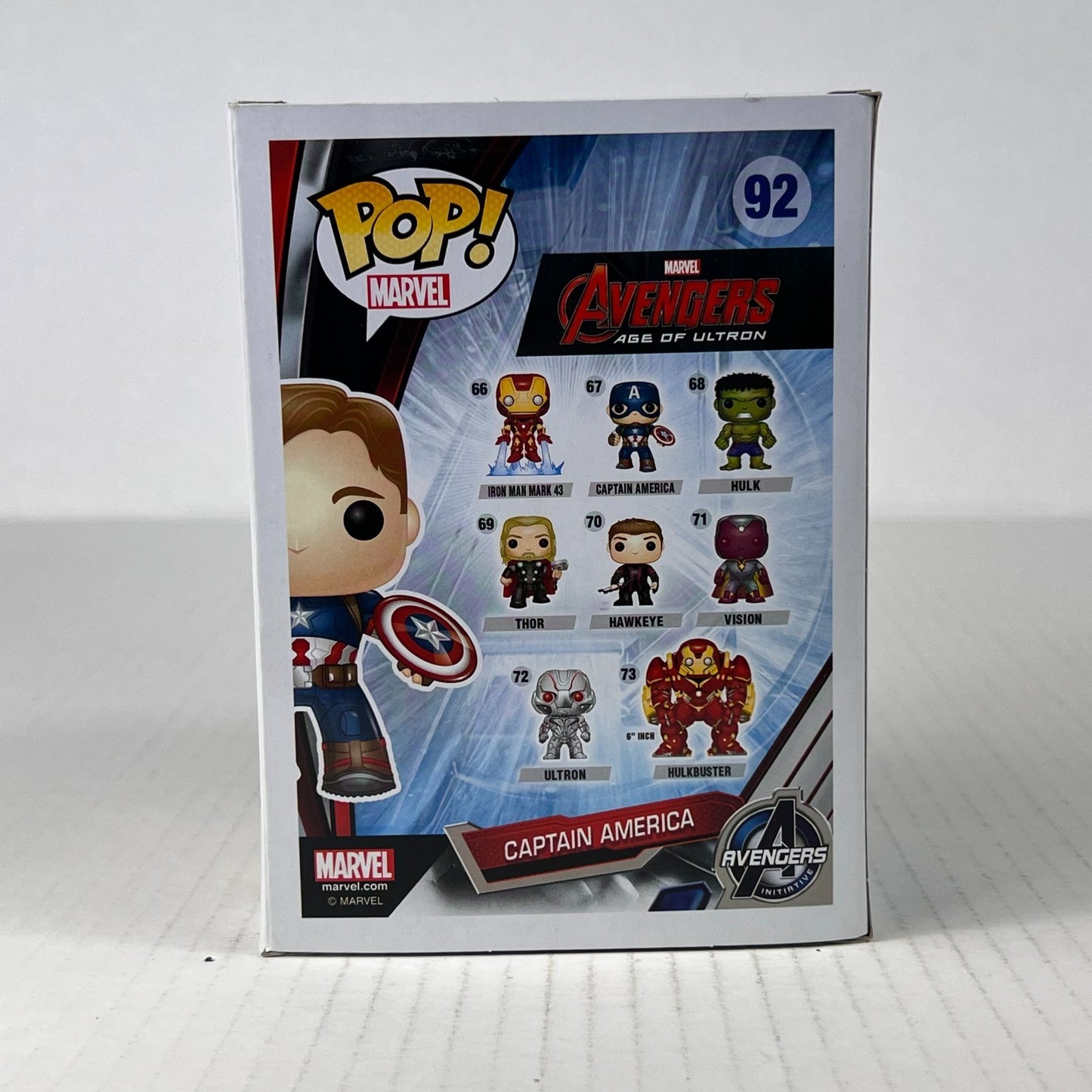 Funko POP Vinyl - Marvel - Avengers - Captain America Unmasked #92 SC 2015