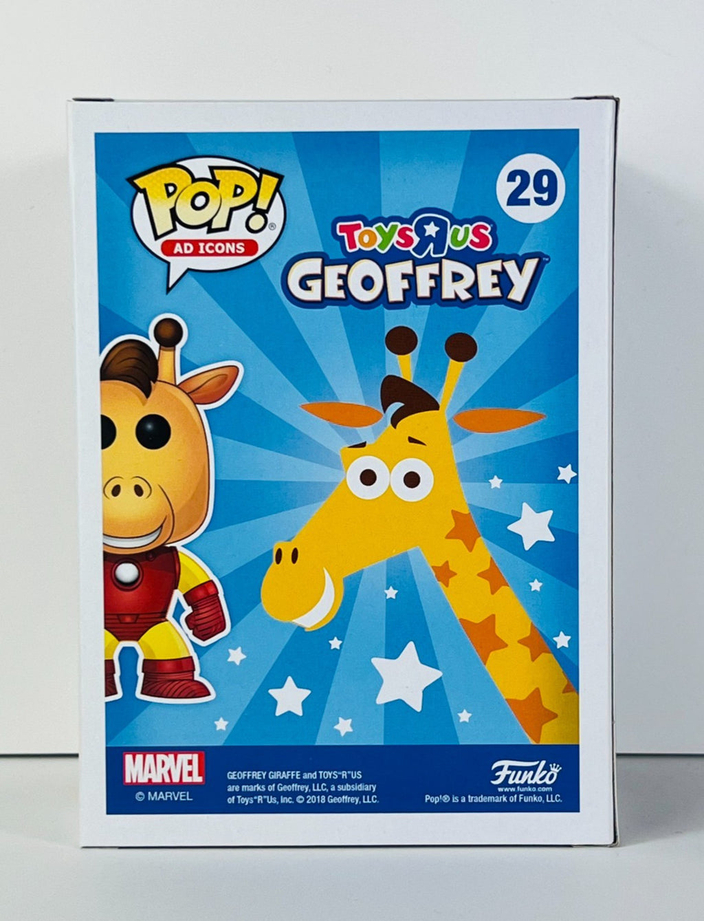 Funko POP Vinyl - Ad Icons - ToysRUs Marvel - Geoffrey As Iron Man #29 Canadian