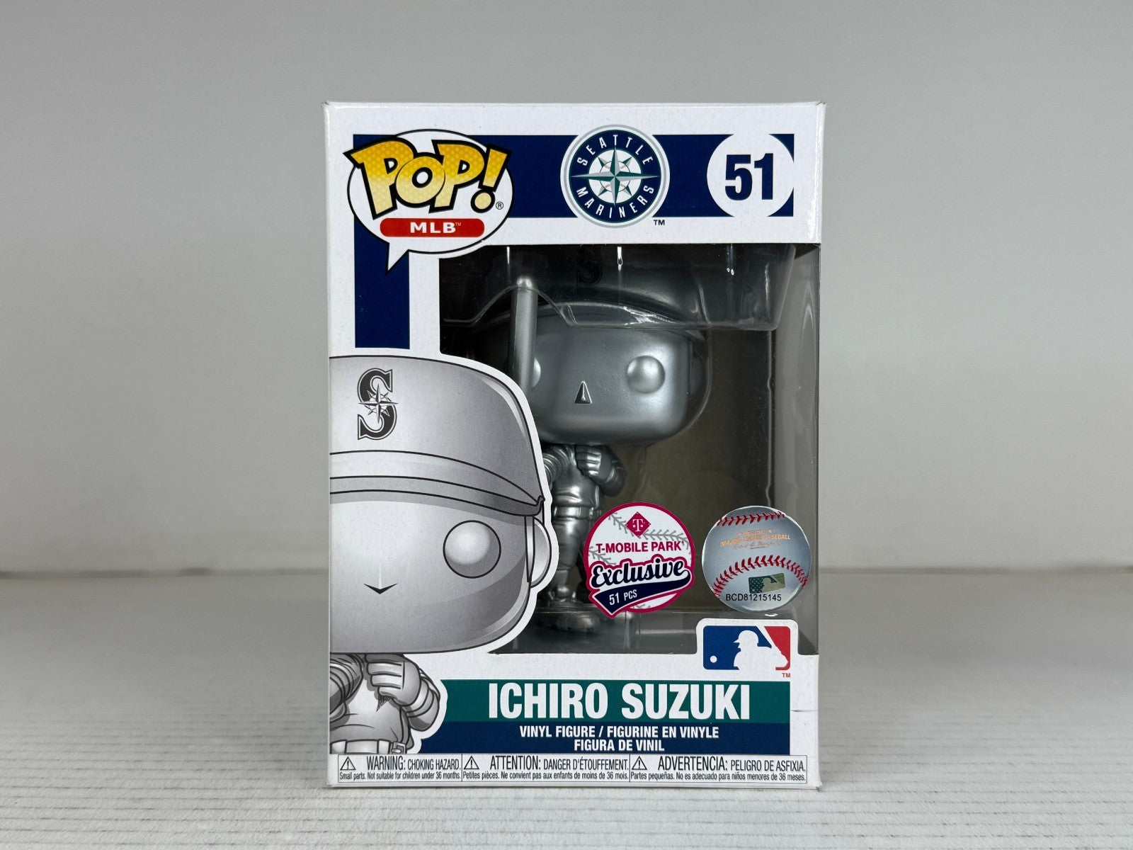 Funko POP Vinyl - MLB - Seattle Mariners - Ichiro Suzuki - #51 - 51 Pcs Chrome 2
