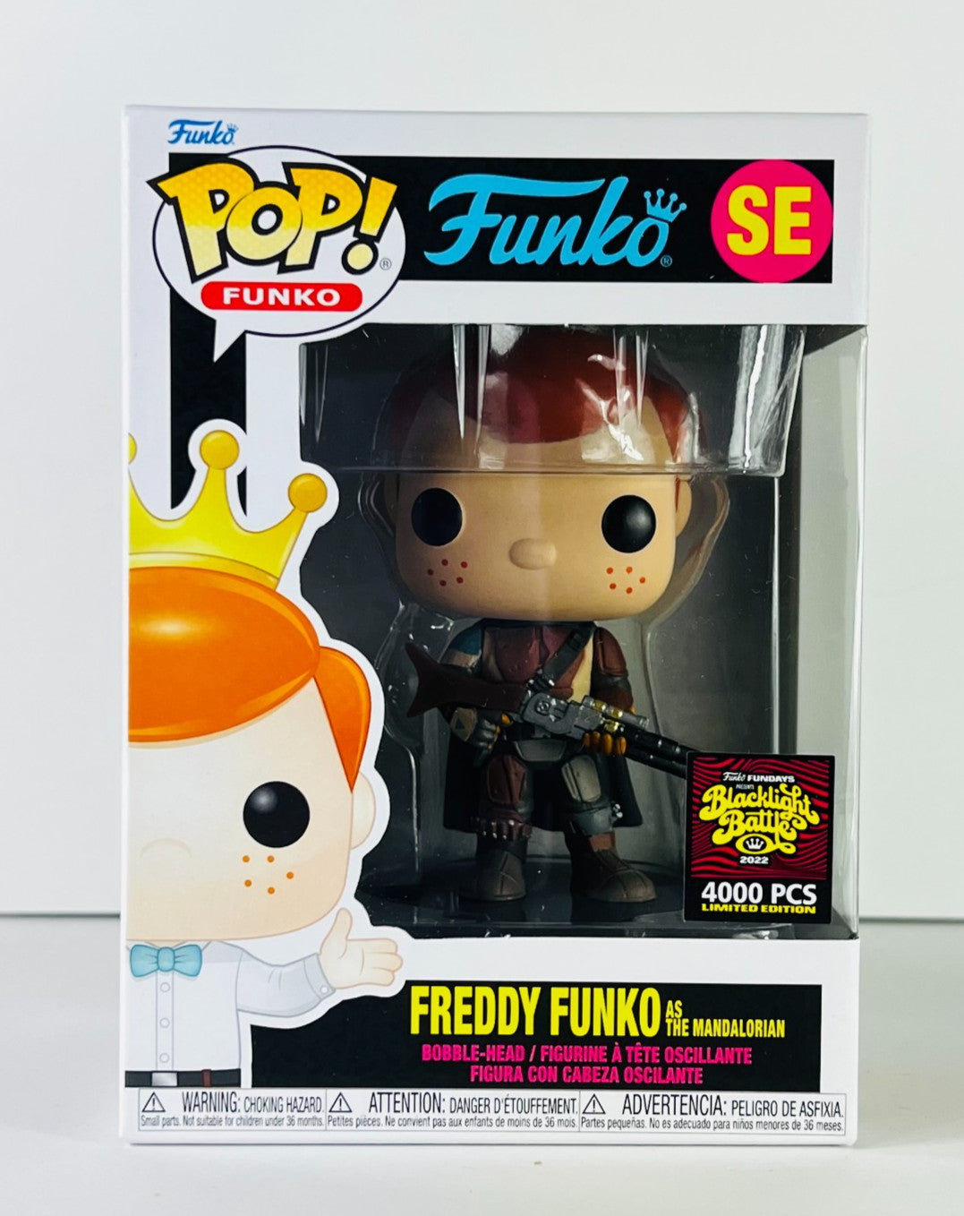 Funko POP Vinyl -   Blacklight Battle - Freddy Funko As The Mandalorian 4000 Pcs