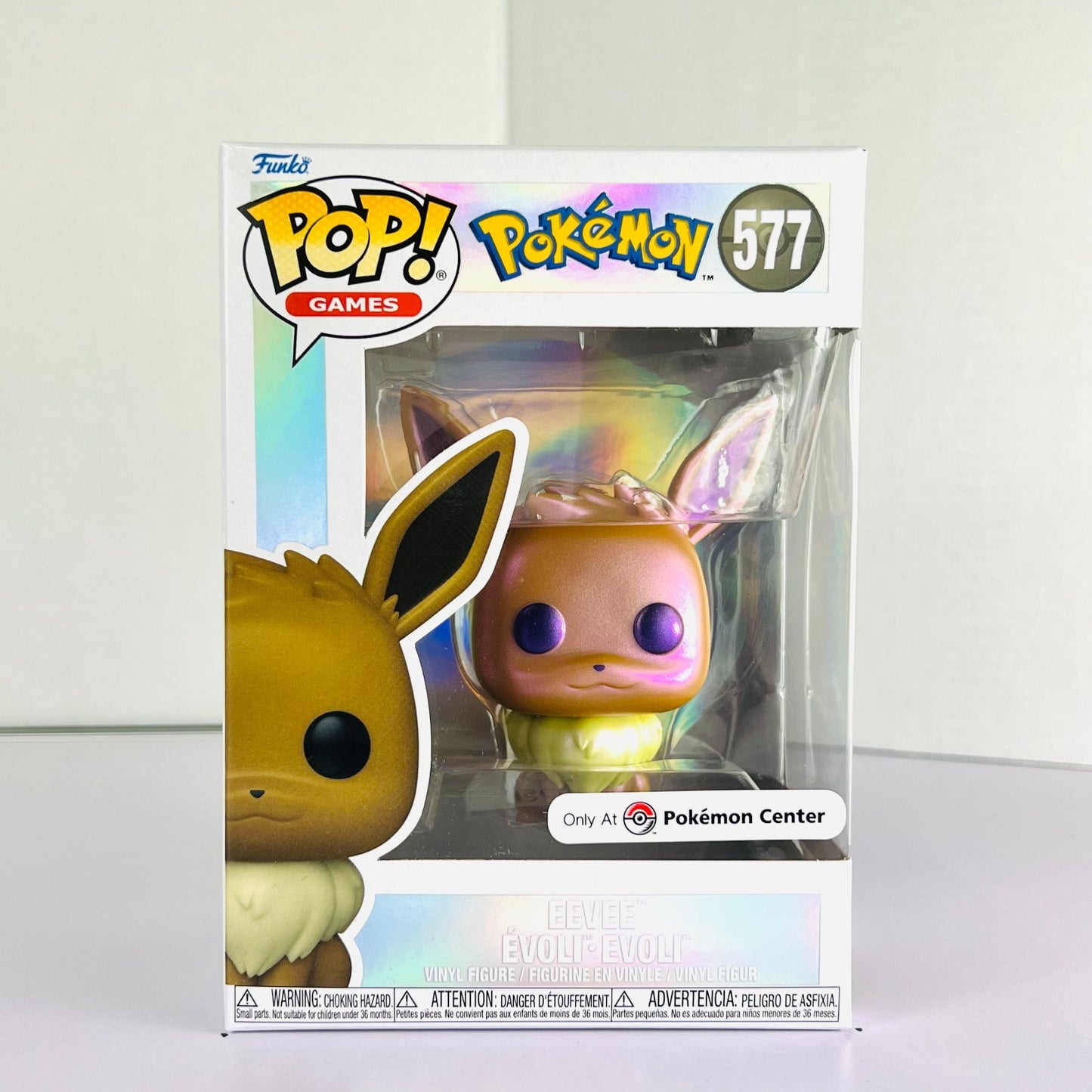 Funko POP Vinyl - Games - Pokemon - Eevee - #577 Pearlescent Pokemon Center [2]