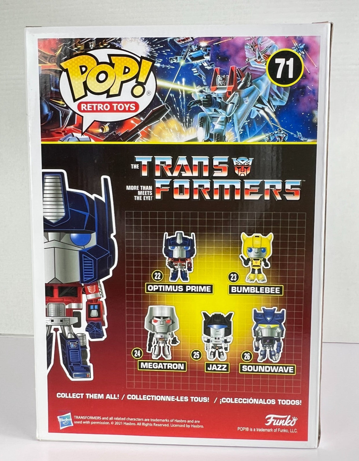 Funko POP Vinyl - Retro Toys - Transformers - Optimus Prime - #71 10" Inch