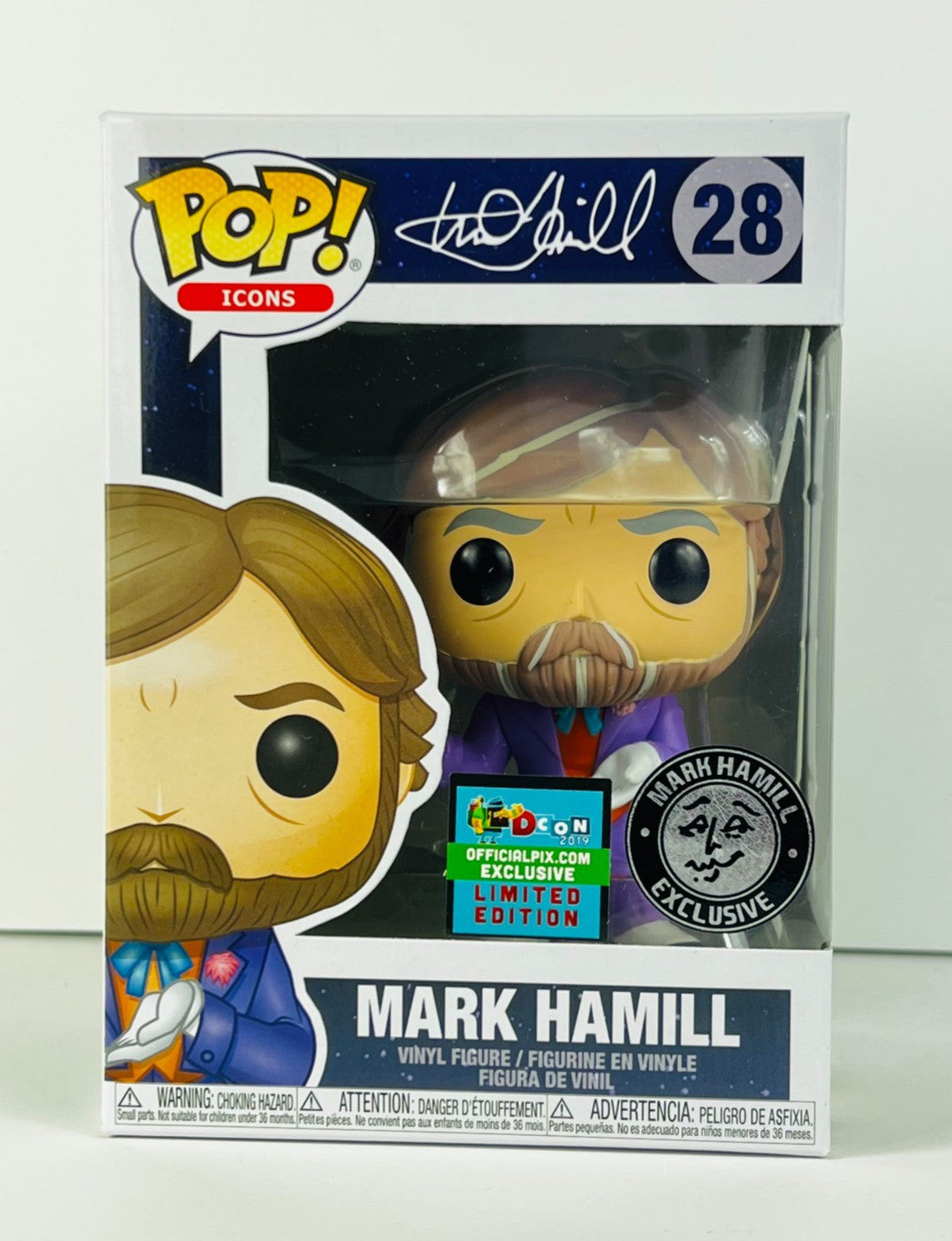 Funko POP Vinyl - Icons - Mark Hamill - #28 Designer Con