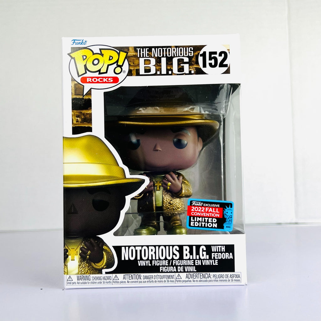 Funko POP Vinyl - Rocks - The Notorious BIG With Fedora - #152 FC 2022 Gold