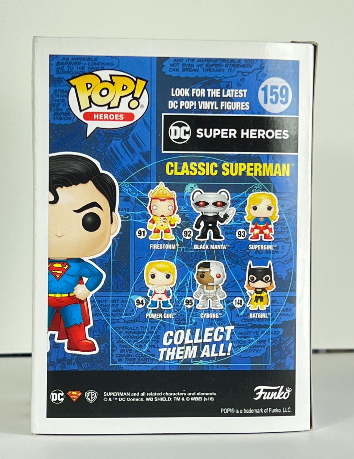 Funko POP Vinyl - Heroes - DC Superman - Classic Superman - #159 Legion