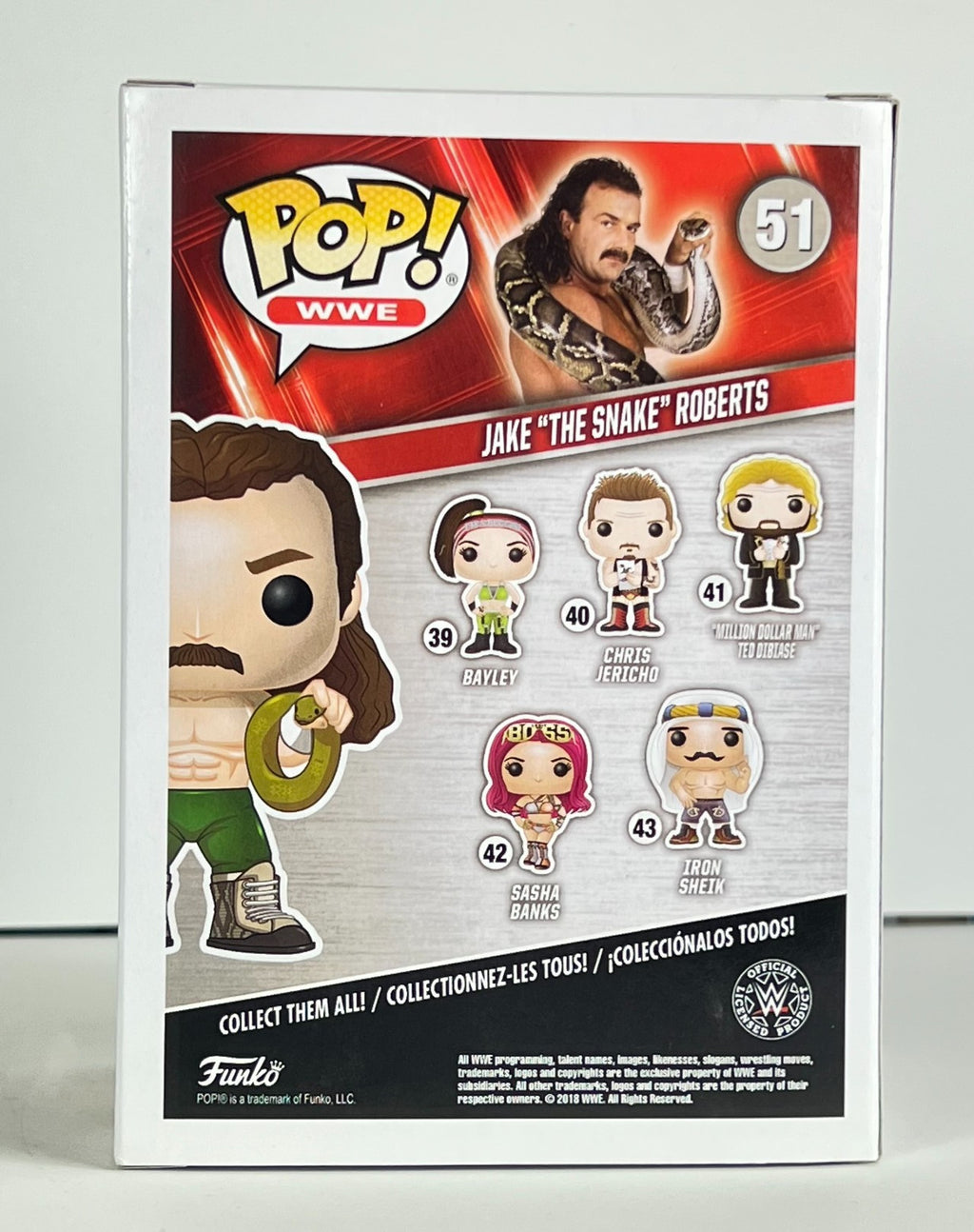 Funko POP Vinyl - WWE - Jake The Snake Roberts - #51 Chase