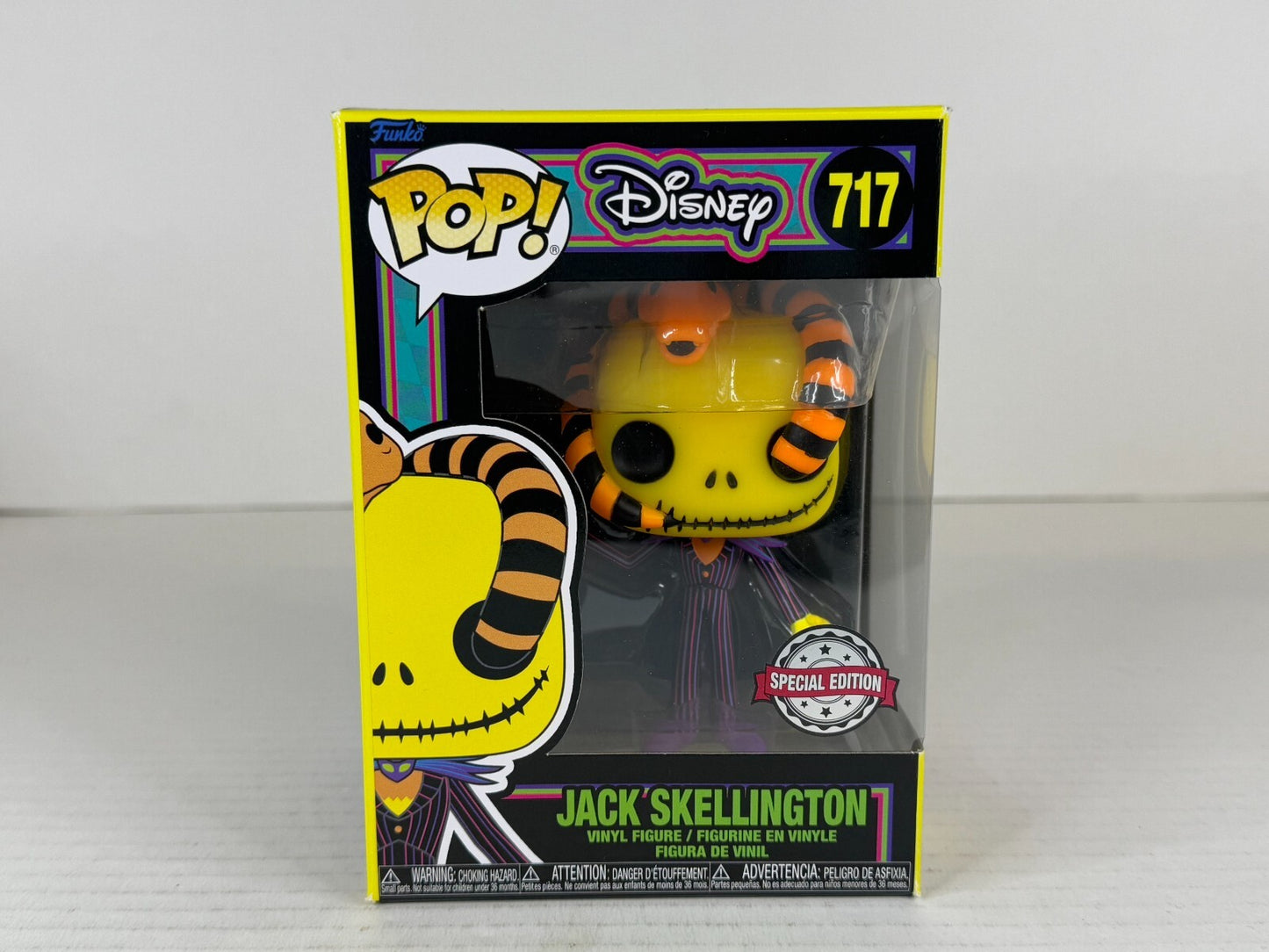 Funko POP Vinyl - Disney - NBC - Jack Skellington - #717 Blacklight