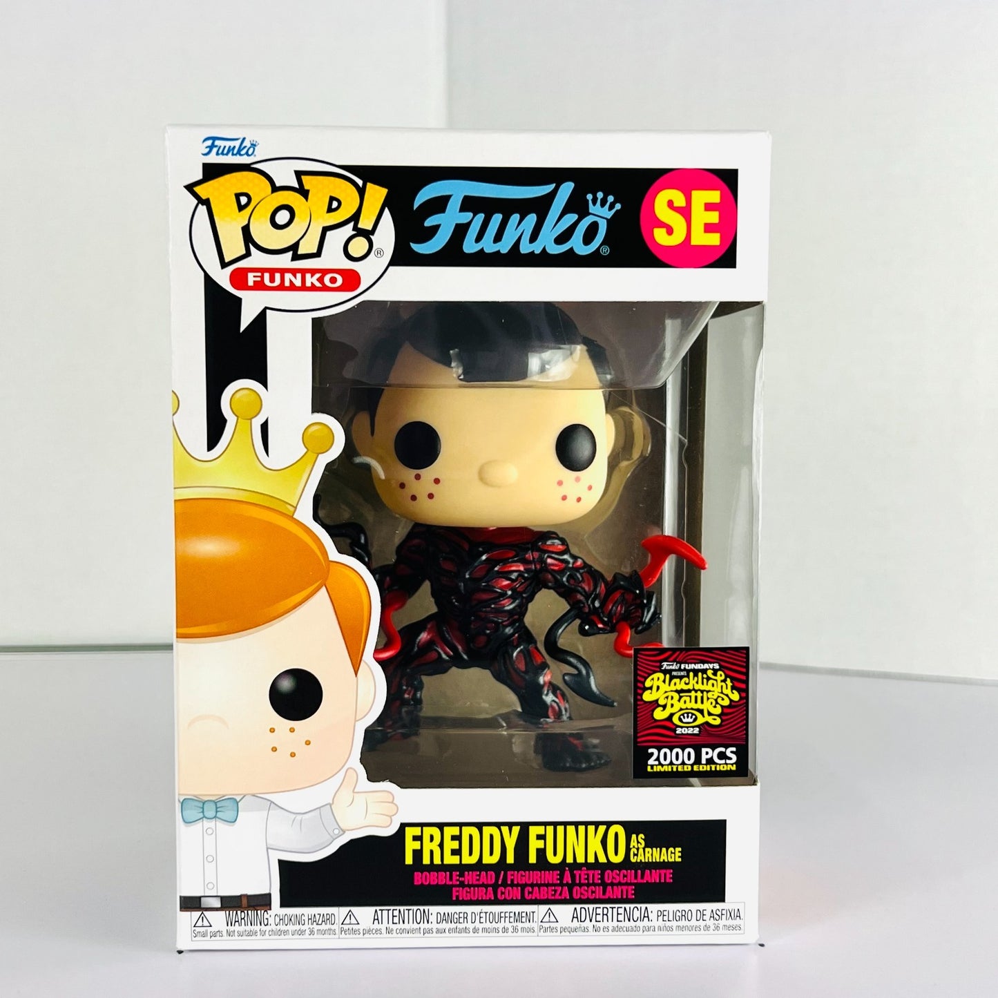 Funko POP Vinyl - Blacklight Battle - Freddy Funko as Carnage 2000 Pcs Metallic