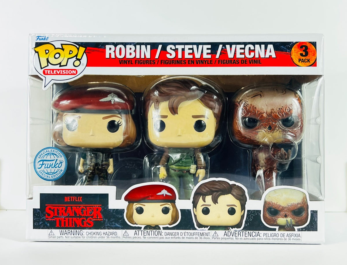 Funko POP Vinyl - Television - Stranger Things - Robin Steve Vecna - 3 Pack
