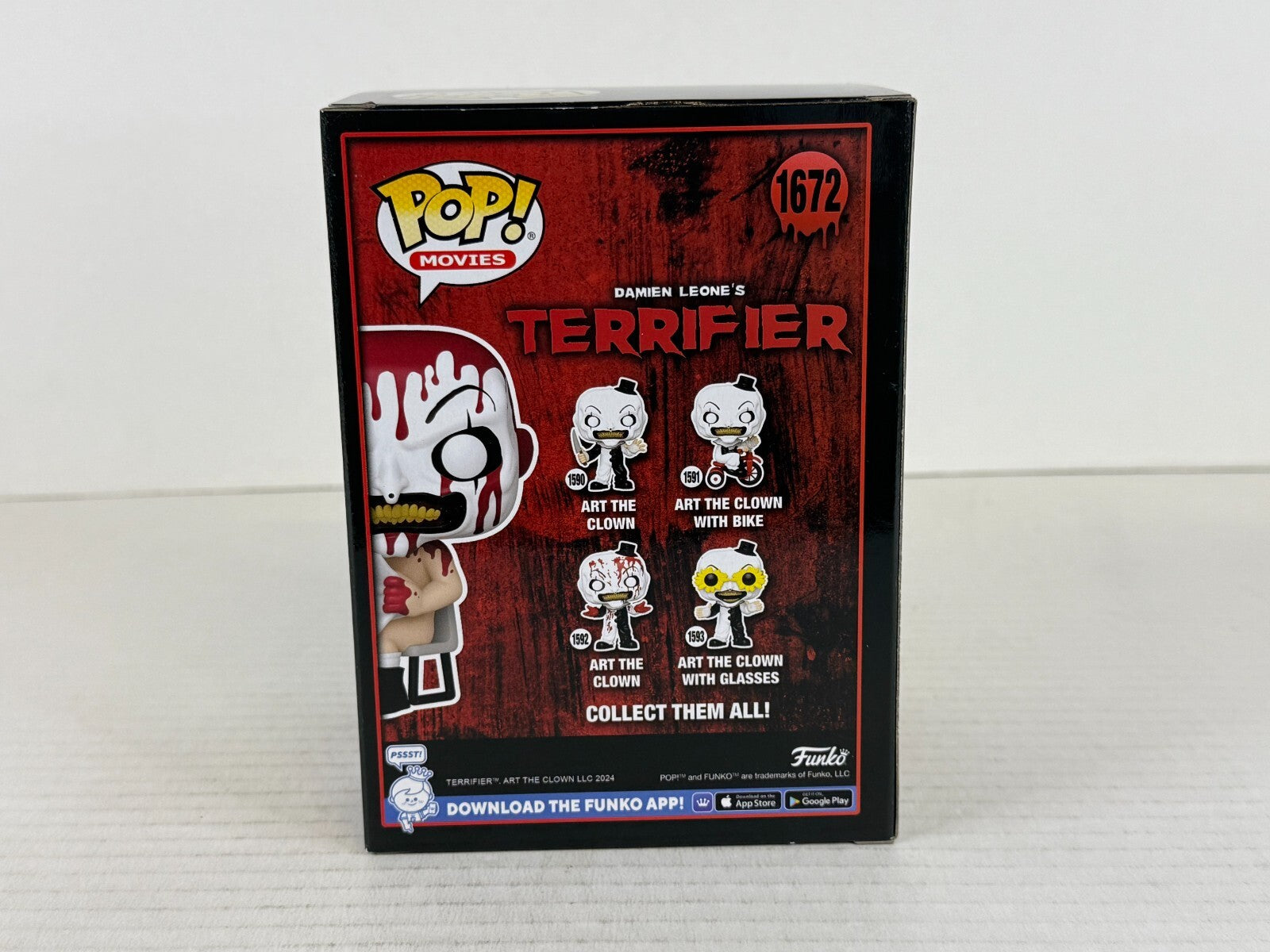 Funko POP Vinyl - Movies - Terrifier - Art The Clown - #1672 Bloody